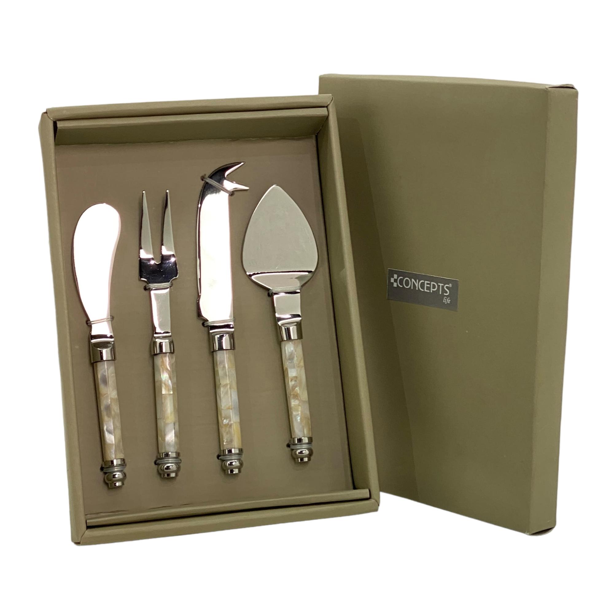 S/4 CHEESH SET SS FINISH & MOPHANDLE - 429-6000084