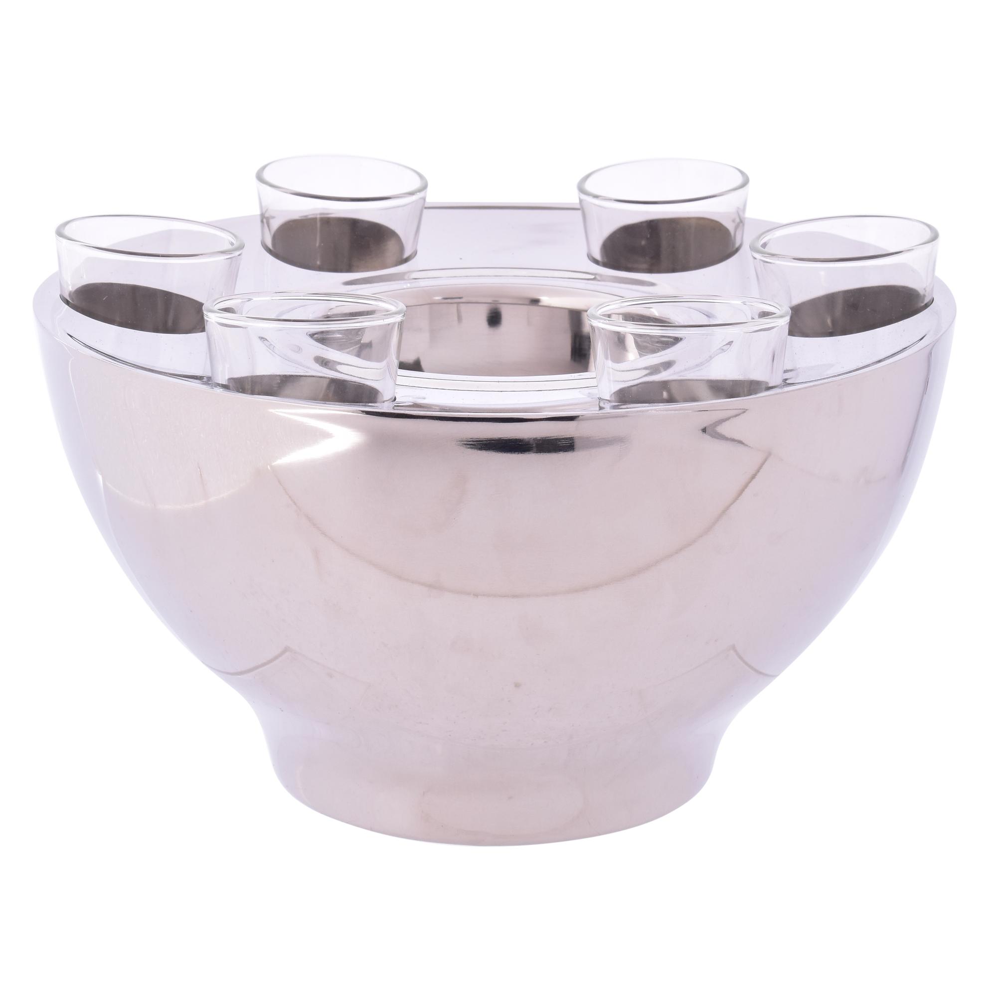 Vodka Bowl With 6PcsShot Glasses Set
. Finish : Mirror Outsi - 429-6400002