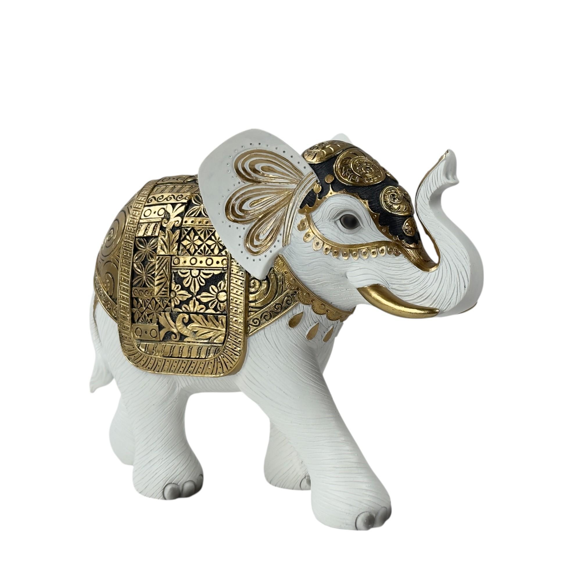 DECORAÇÃO DE ELEFANTE 35,5X13,5X27,5CM - 437-0420261