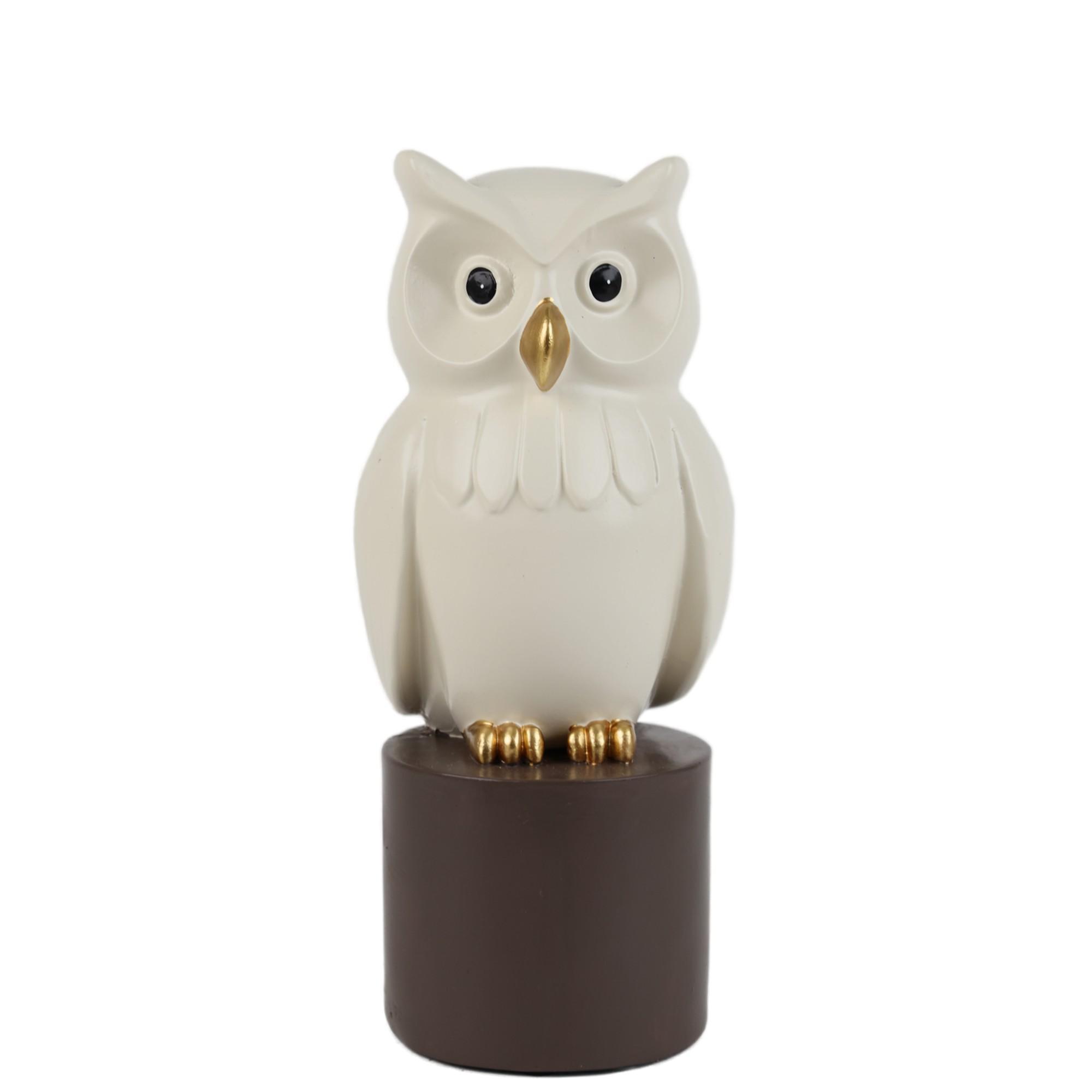 CORUJA DE DECORAÇÃO 10,5X10X24,5CM - 437-0420405