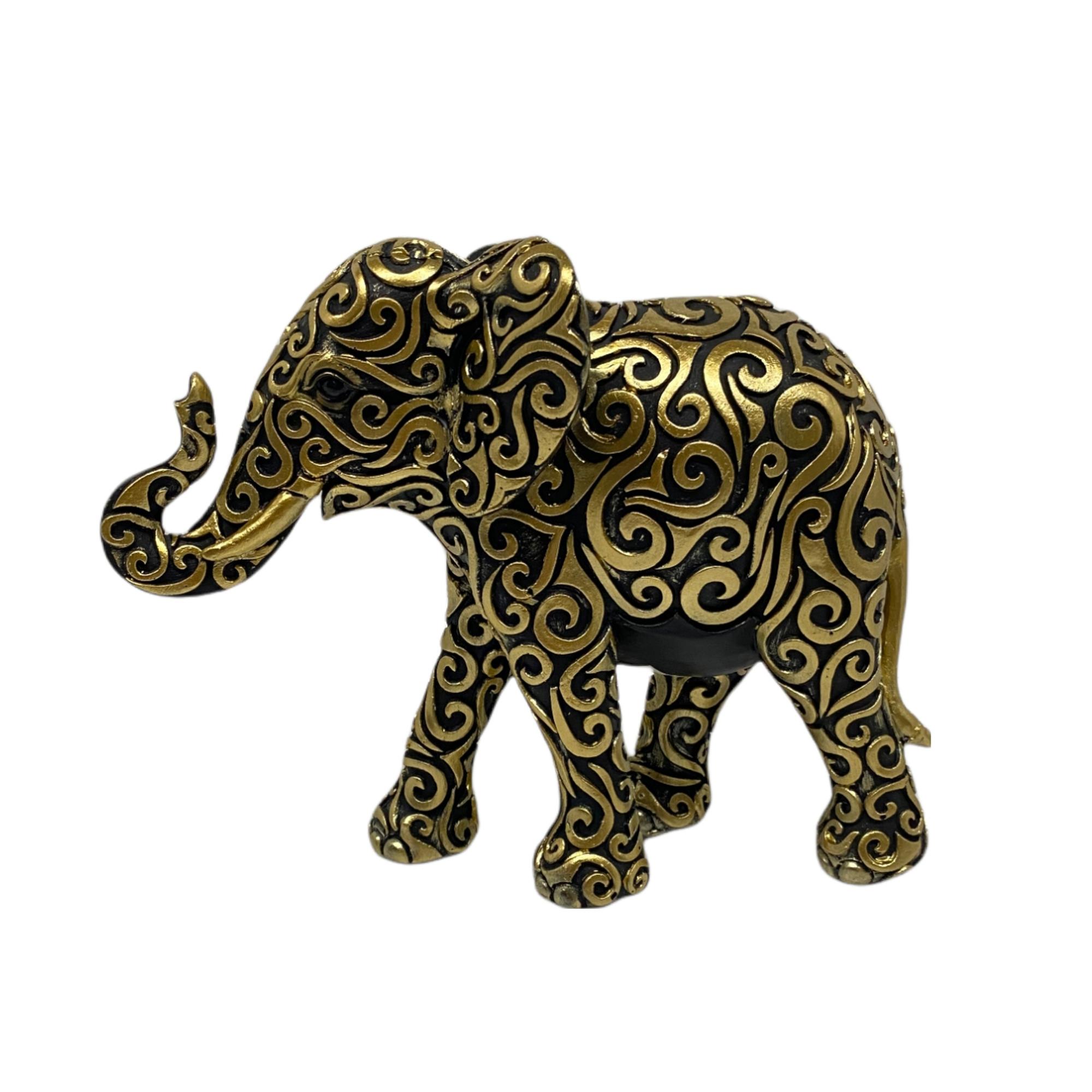 DECORAÇÃO DE ELEFANTE 21X9X16CM - 437-049074