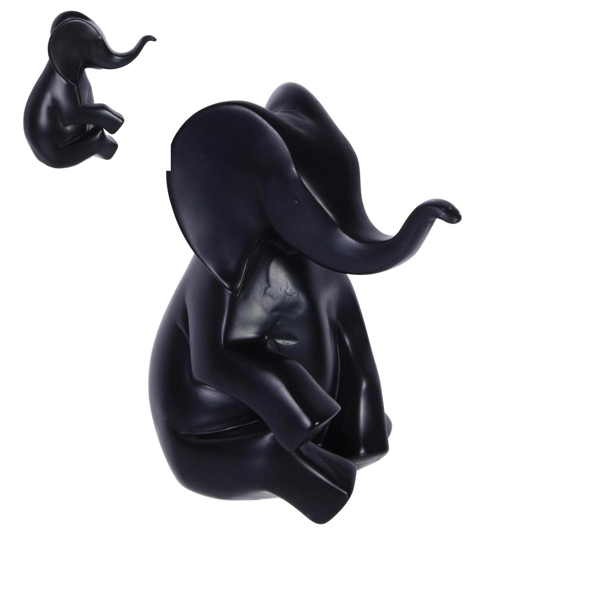 DECORAÇÃO DE ELEFANTE FIGO 12,5X8,5X14 - 437-425347