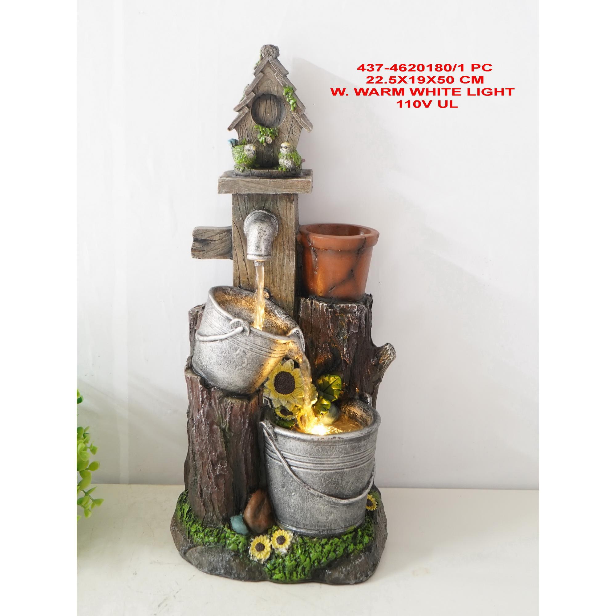 FUENTE CON LUZ  C/LUZ 110V 22. - 437-4620180/1