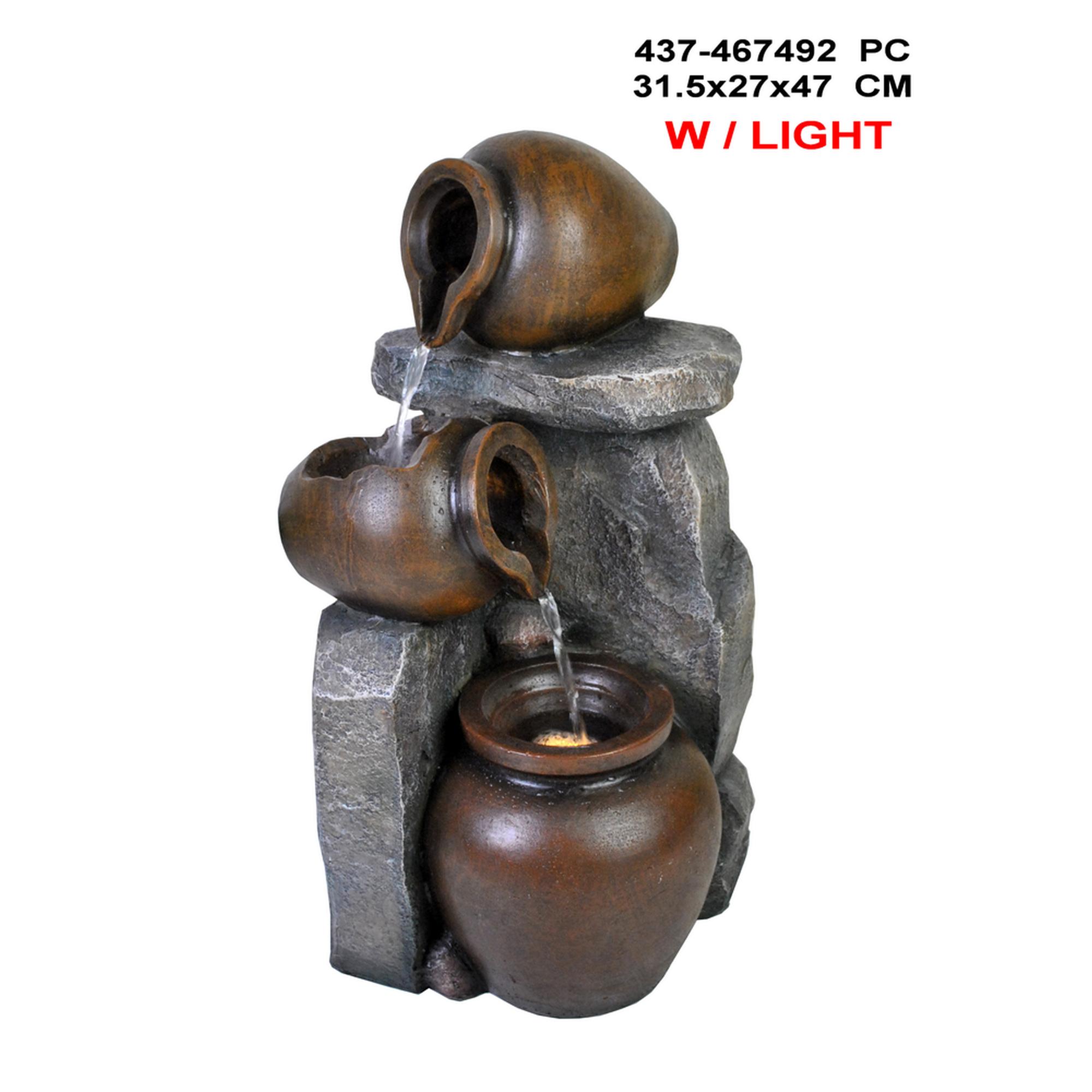 FUENTE C/LUZ 28X21.5X47CM - 437-467492/1