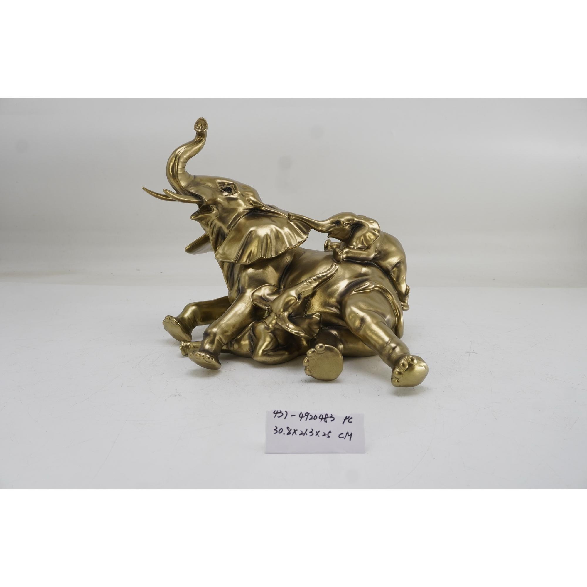 ELEFANTES DECOR 30.8X21.3X25CM - 437-4920483