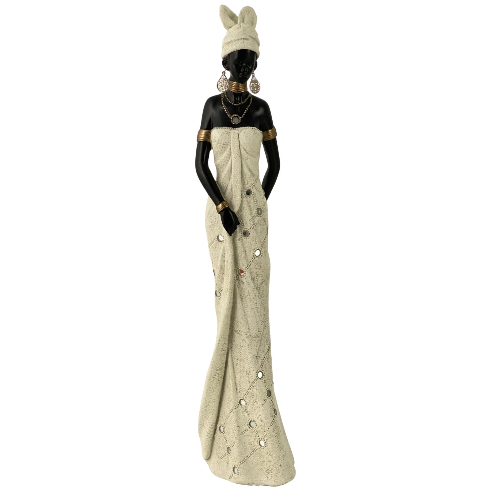 DECORAÇÃO AFRICANA 9,5X8,5X40CM - 438-7014385
