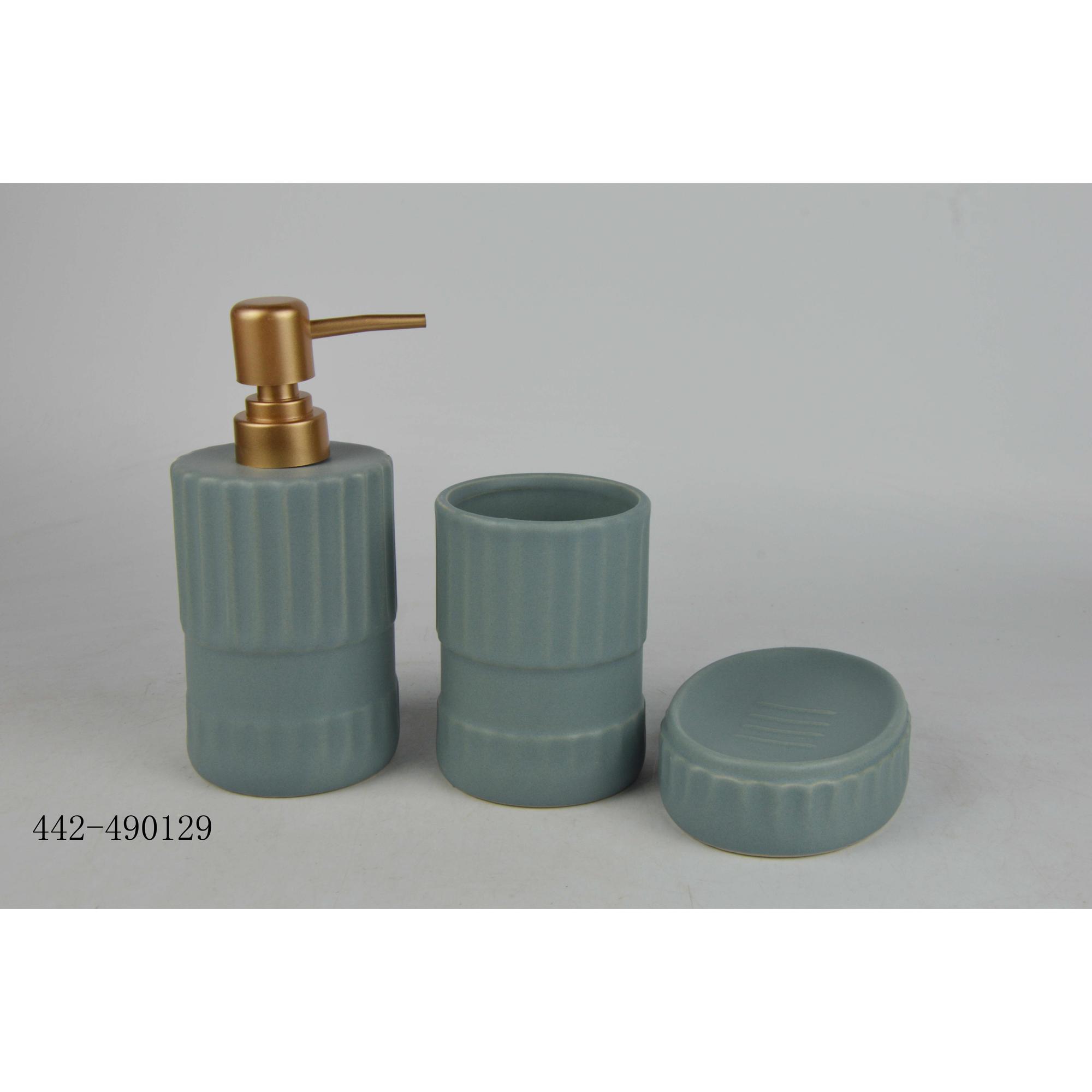 S/3 BATHROOM (soap dispensersoap dish tumbler) - 442-490129