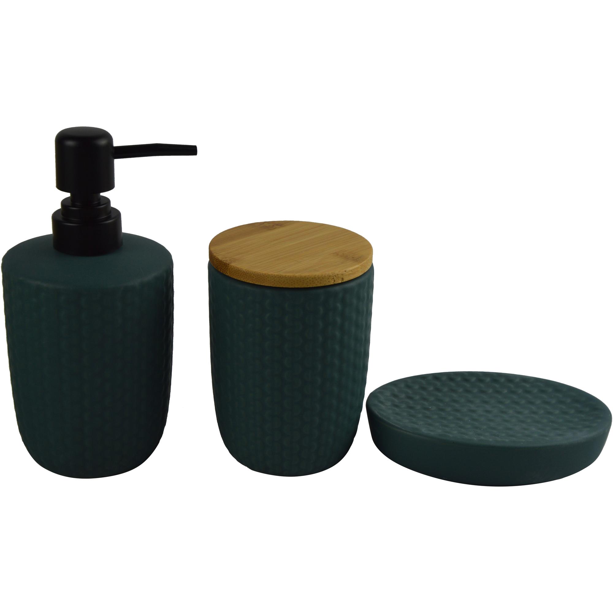 S/3 BATHROOM (soap dispensersoap dish Cotton jar) - 442-490137