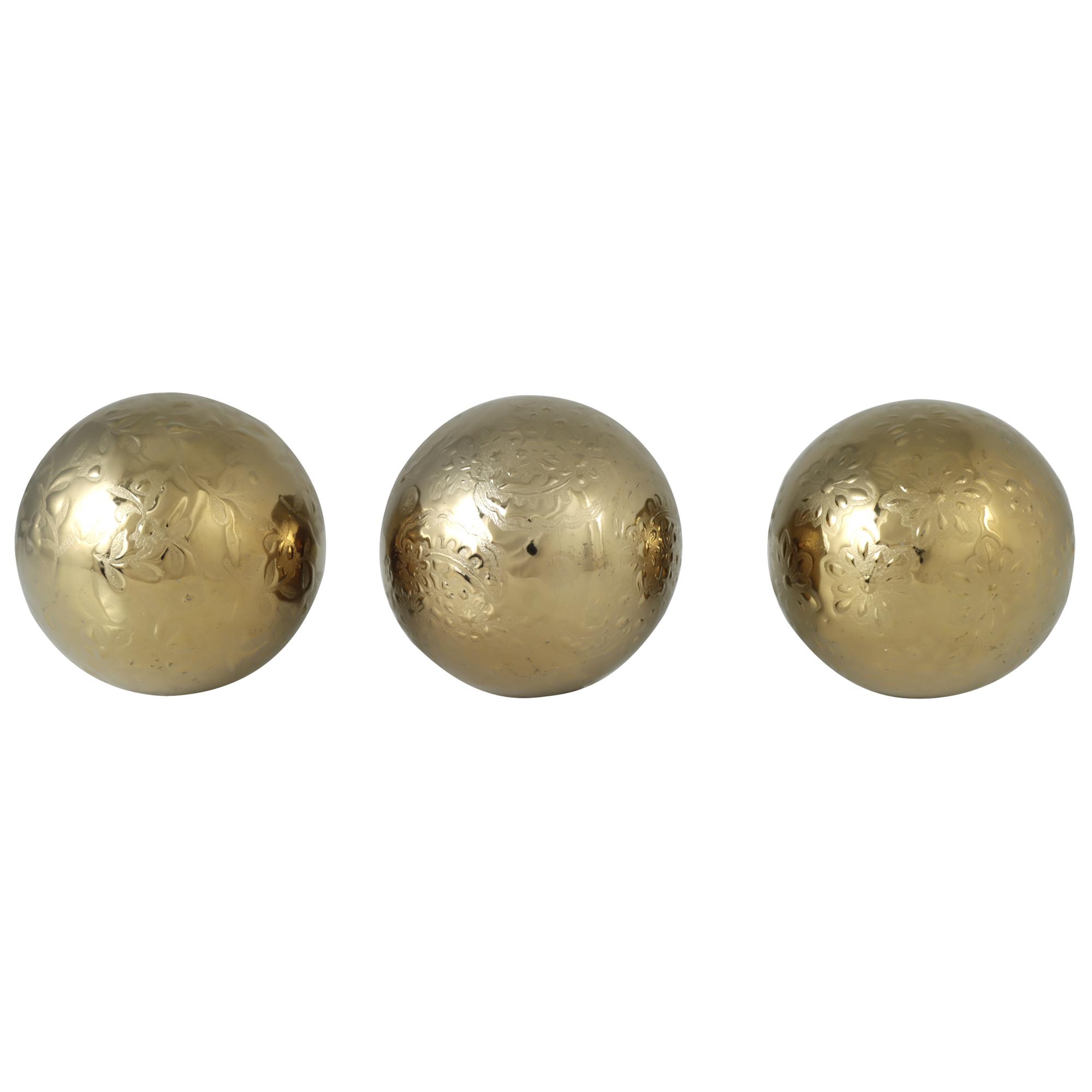 ESFERAS DE DECORAÇÃO 3 MOD 8X8X8CM - 442-540133