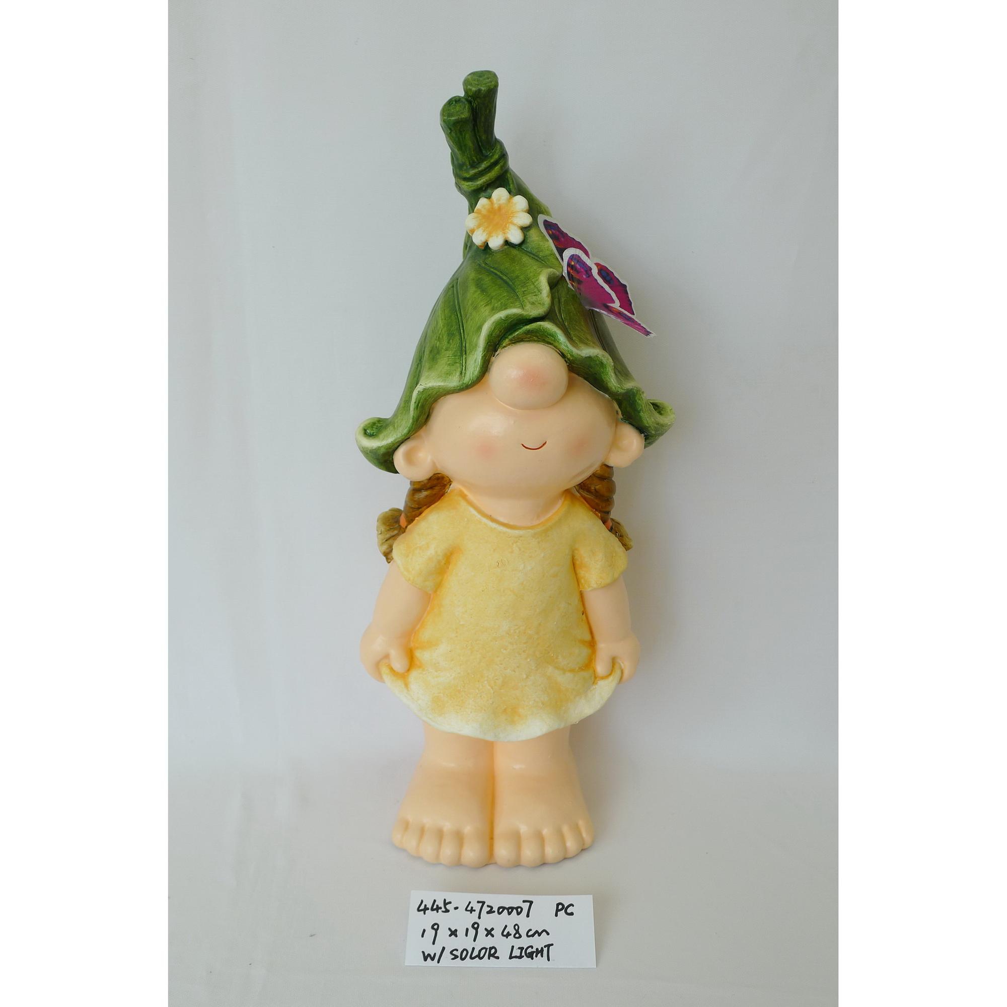 MGO GIRL DECOR WITH SOLAR LIGHT - 445-4720007