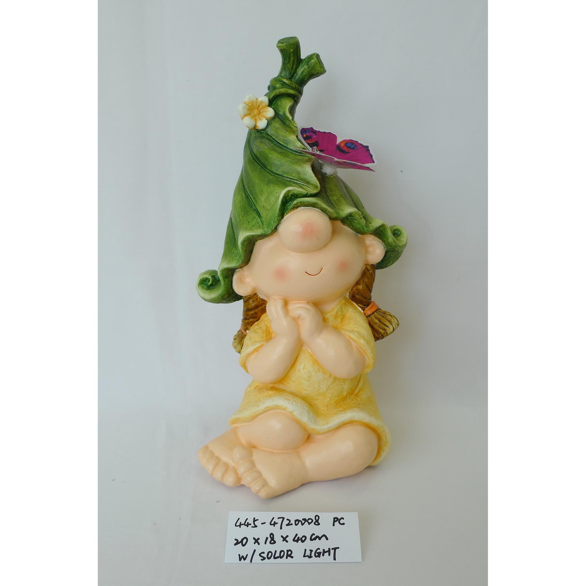 MGO GIRL DECOR WITH SOLAR LIGHT - 445-4720008