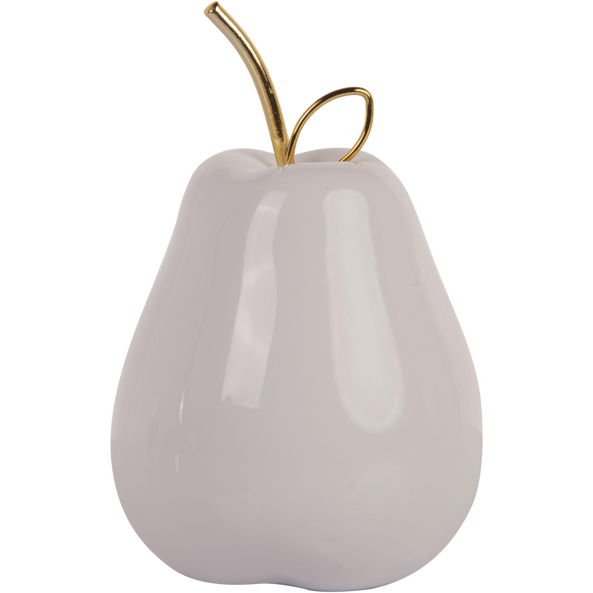 CERAMIC PEAR DCOR W. METAL HANDLE - 445-578040