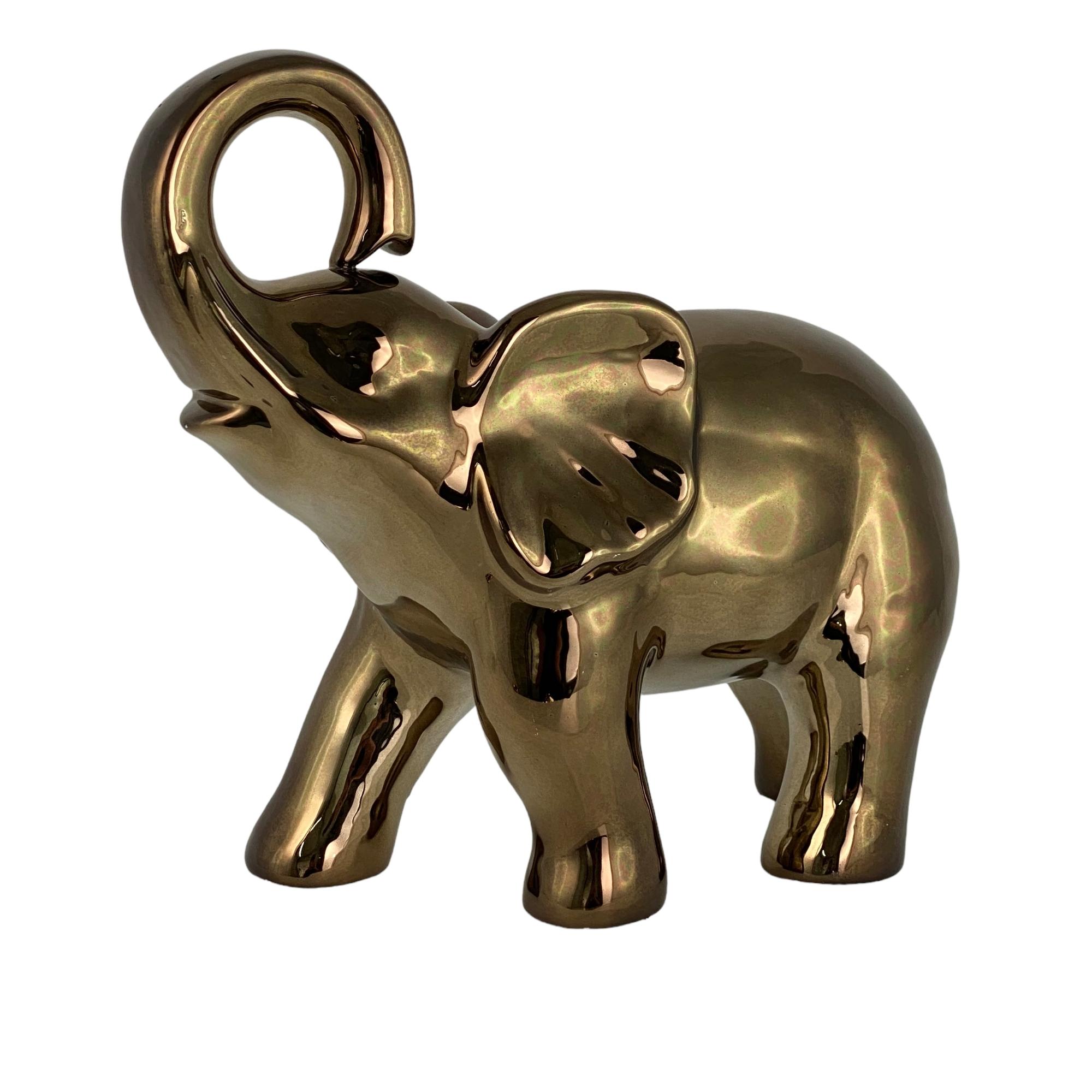 CERAMIC ELEPHANT DCOR - 445-6310964