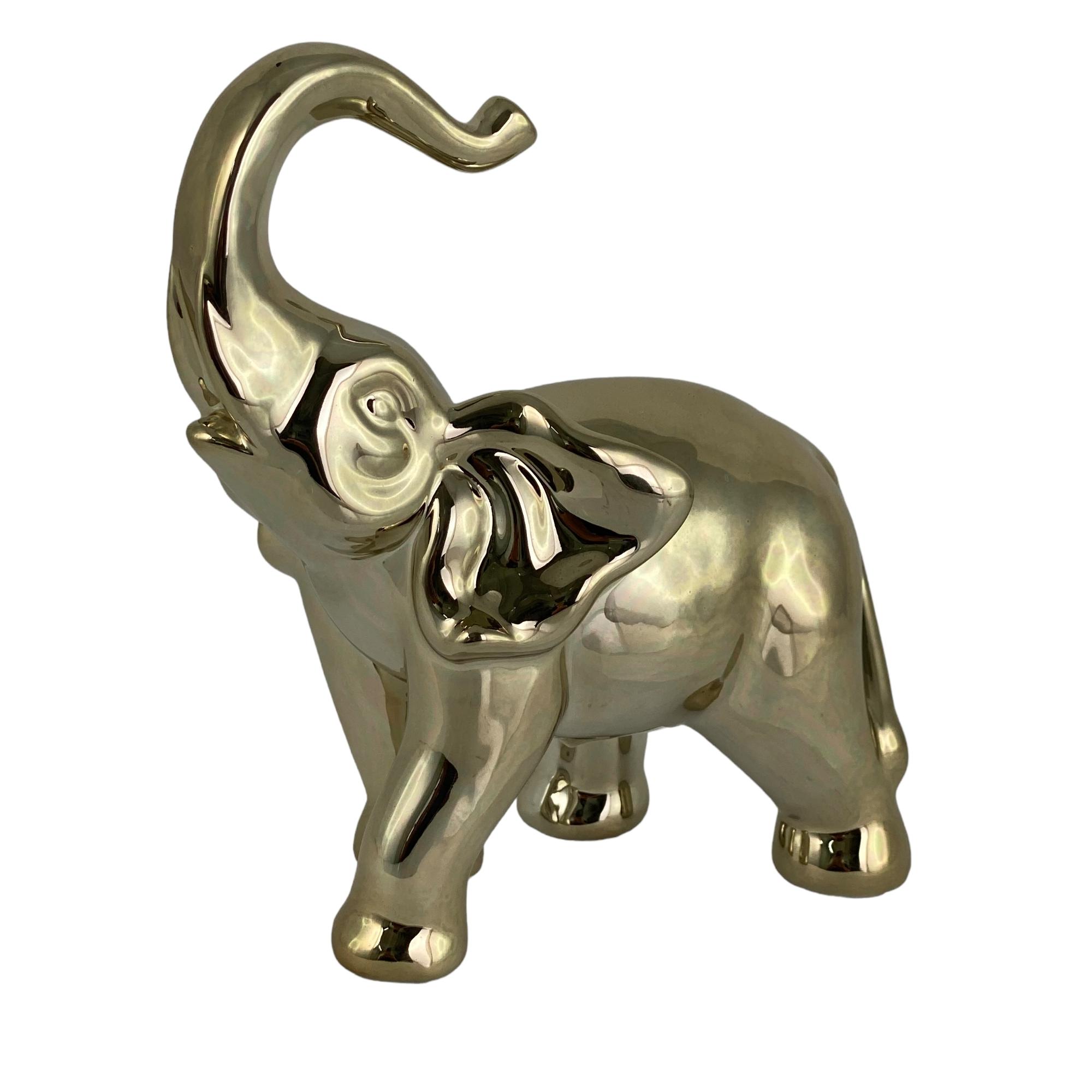 CERAMIC ELEPHANT DCOR - 445-6310965