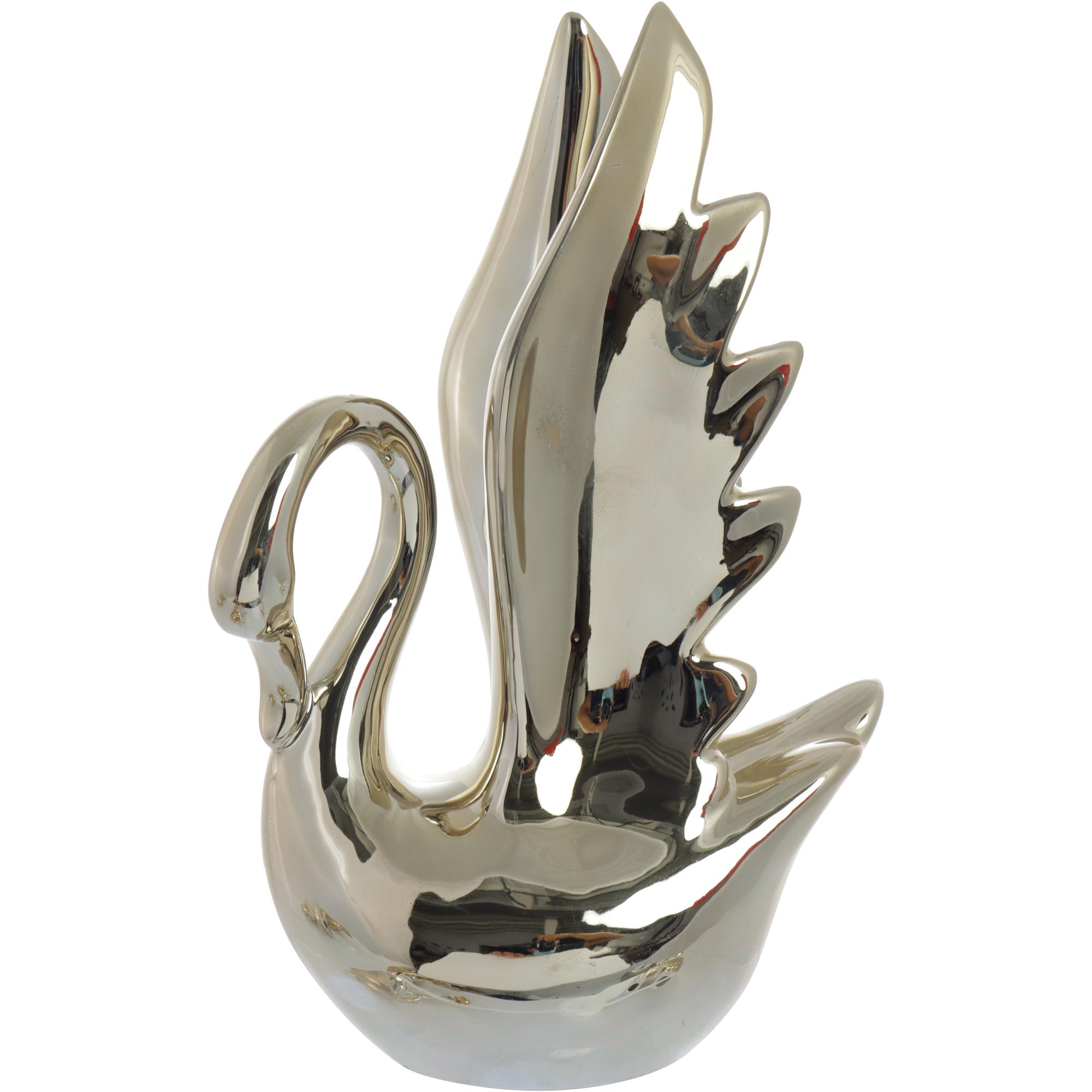 CERAMIC SWAN DECOR - 445-638266