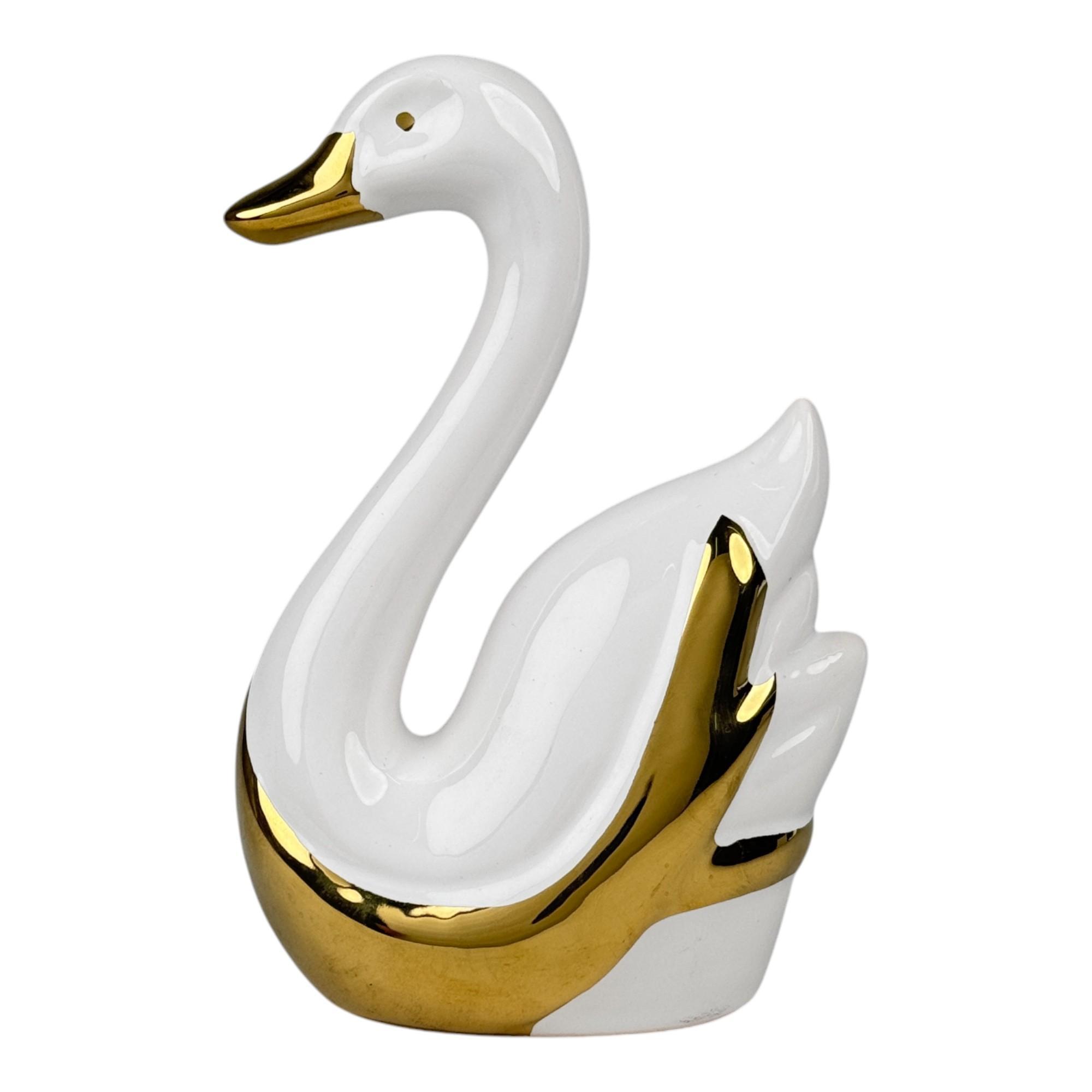 DECORAÇÃO DE CISNE 12,5X6,5X19CM - 445-8220160