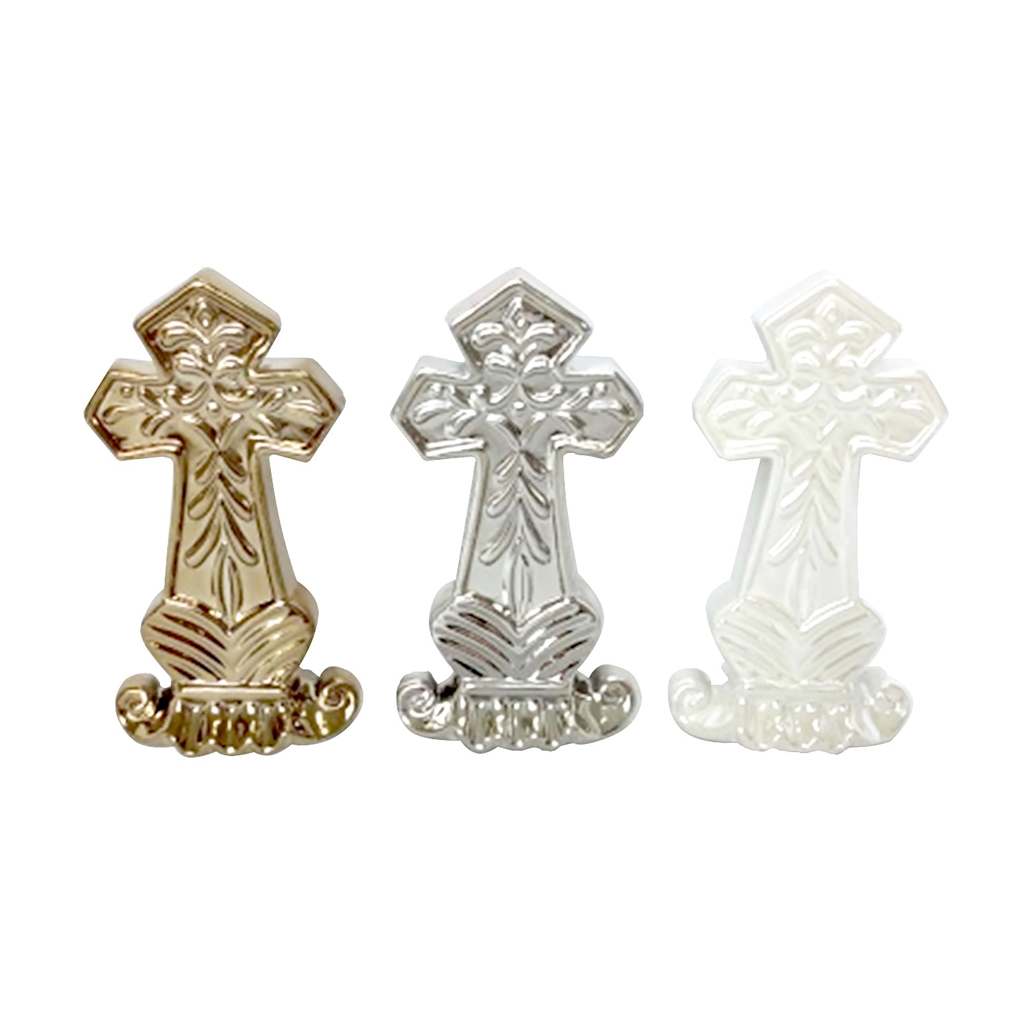 CERAMIC 3ASST CROSS DÉCOR - 445-826154
