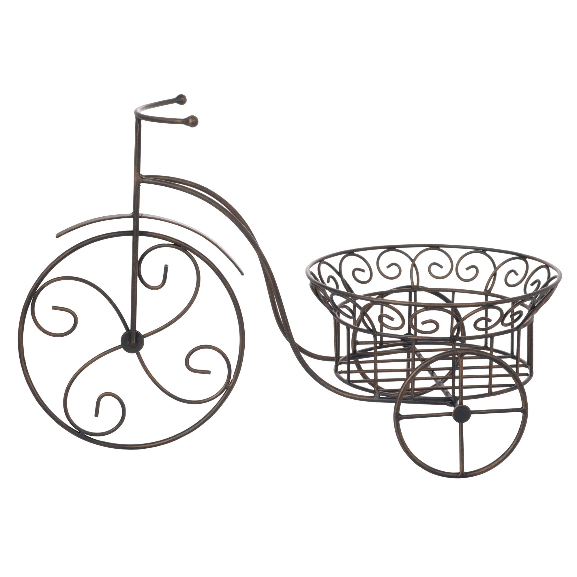 IRON BICYCLE PLANT POT STAND - 448-5613444