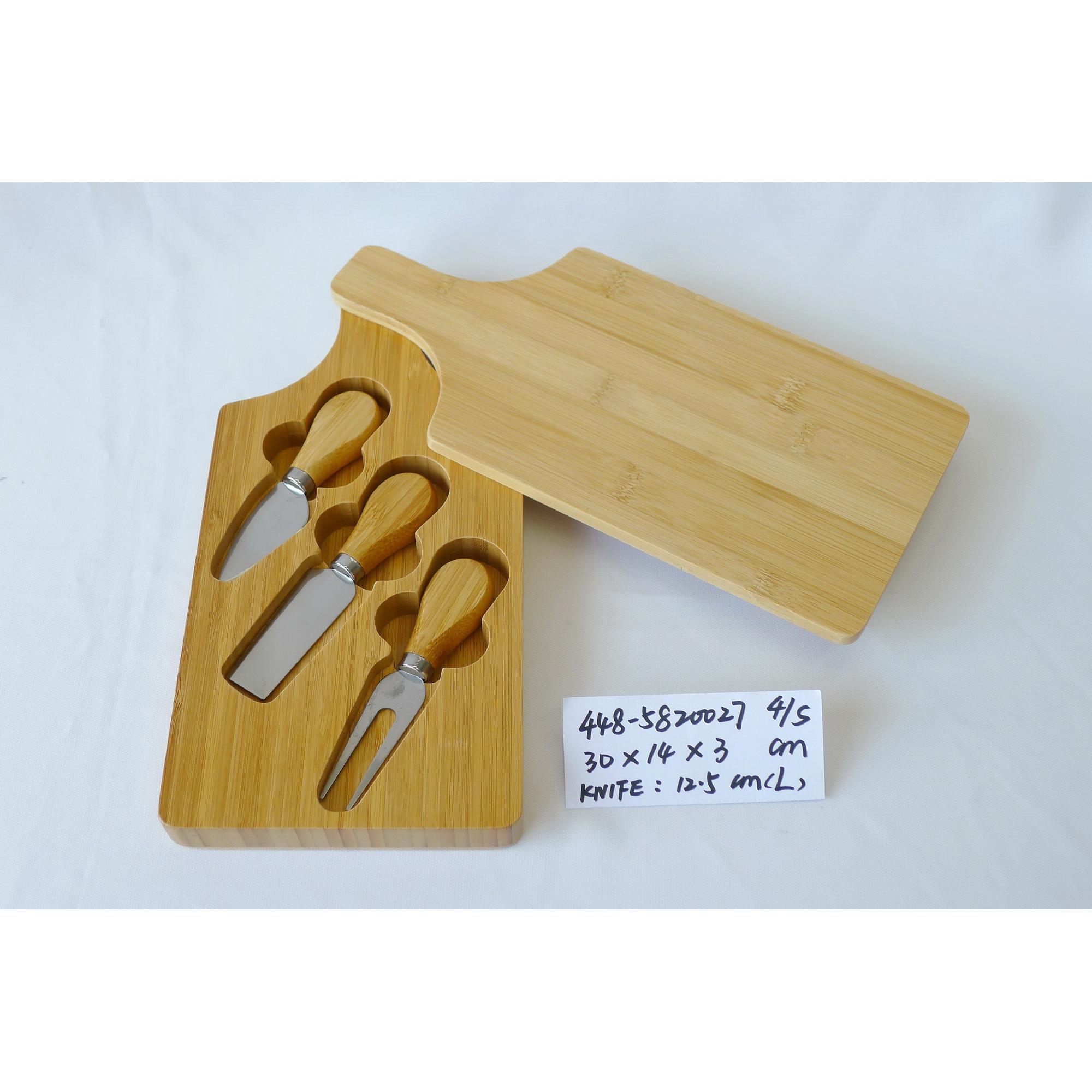 1 JARRO DE TÁBUA DE QUEIJOS 4 PEÇAS 30X14X - 448-5820027