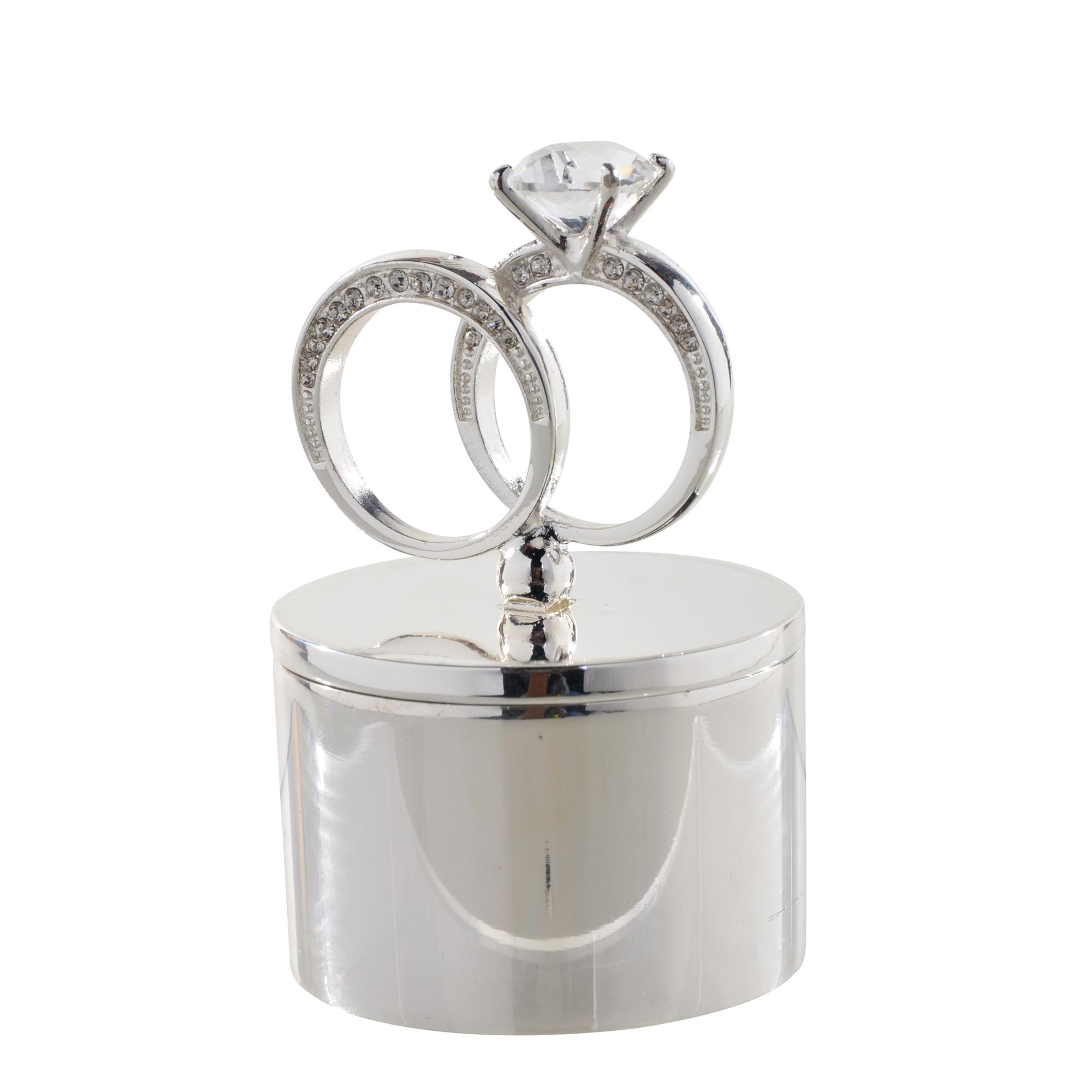 METAL / CRYSTAL RING ROUND SHA - 448-6511142