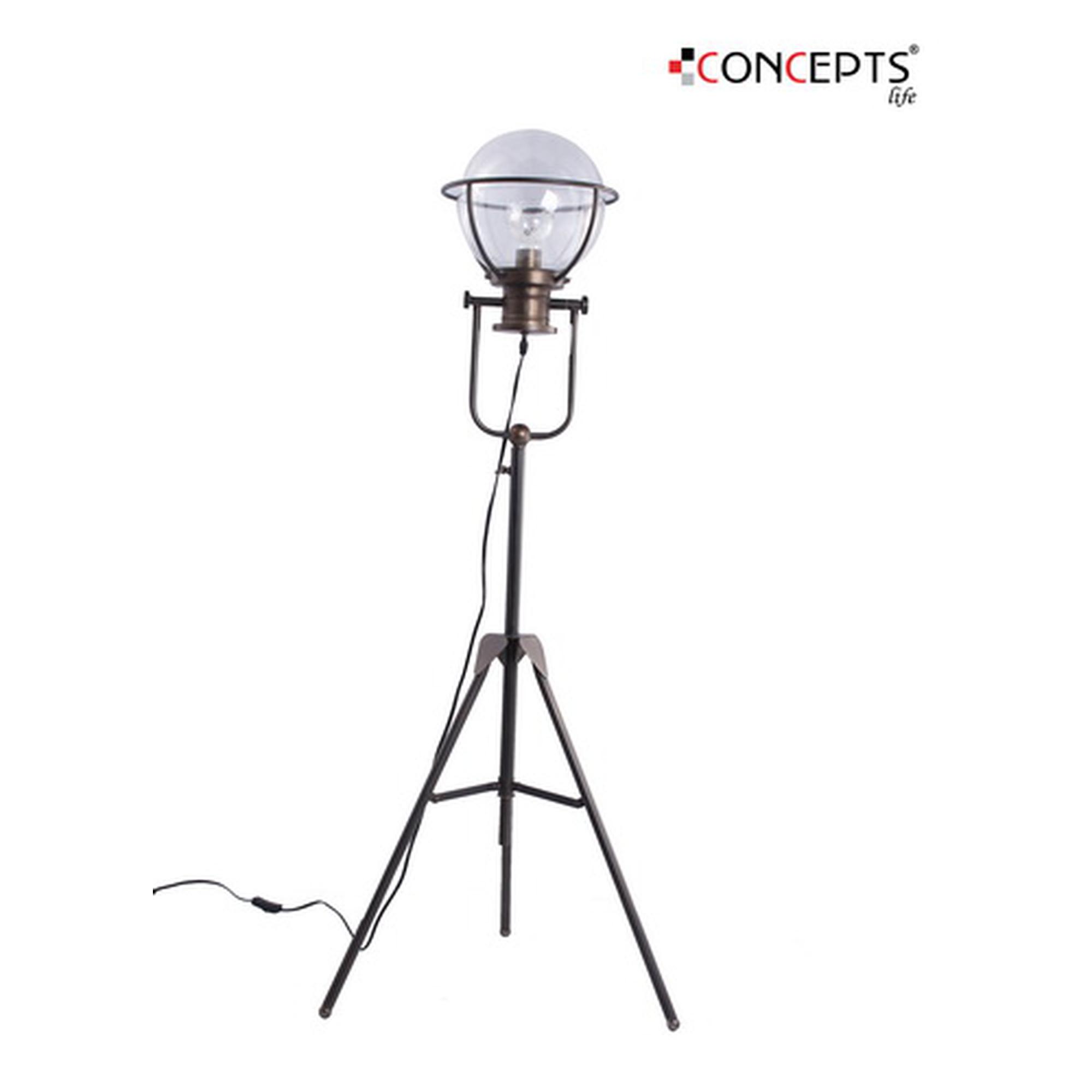 IRON / GLASS FLOOR LAMP(110V , - 449-491086/1