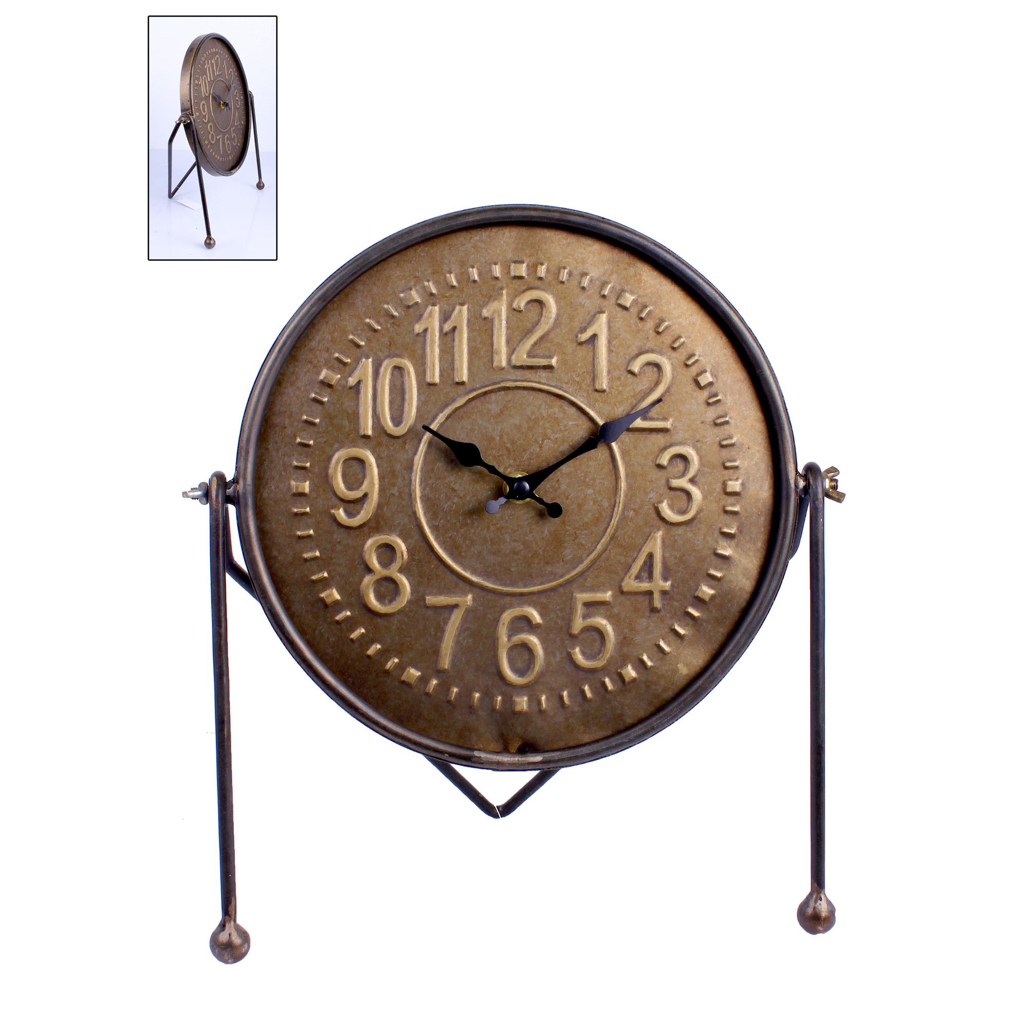 IRON TABLE CLOCK (1X1.5V AA BA - 449-492756