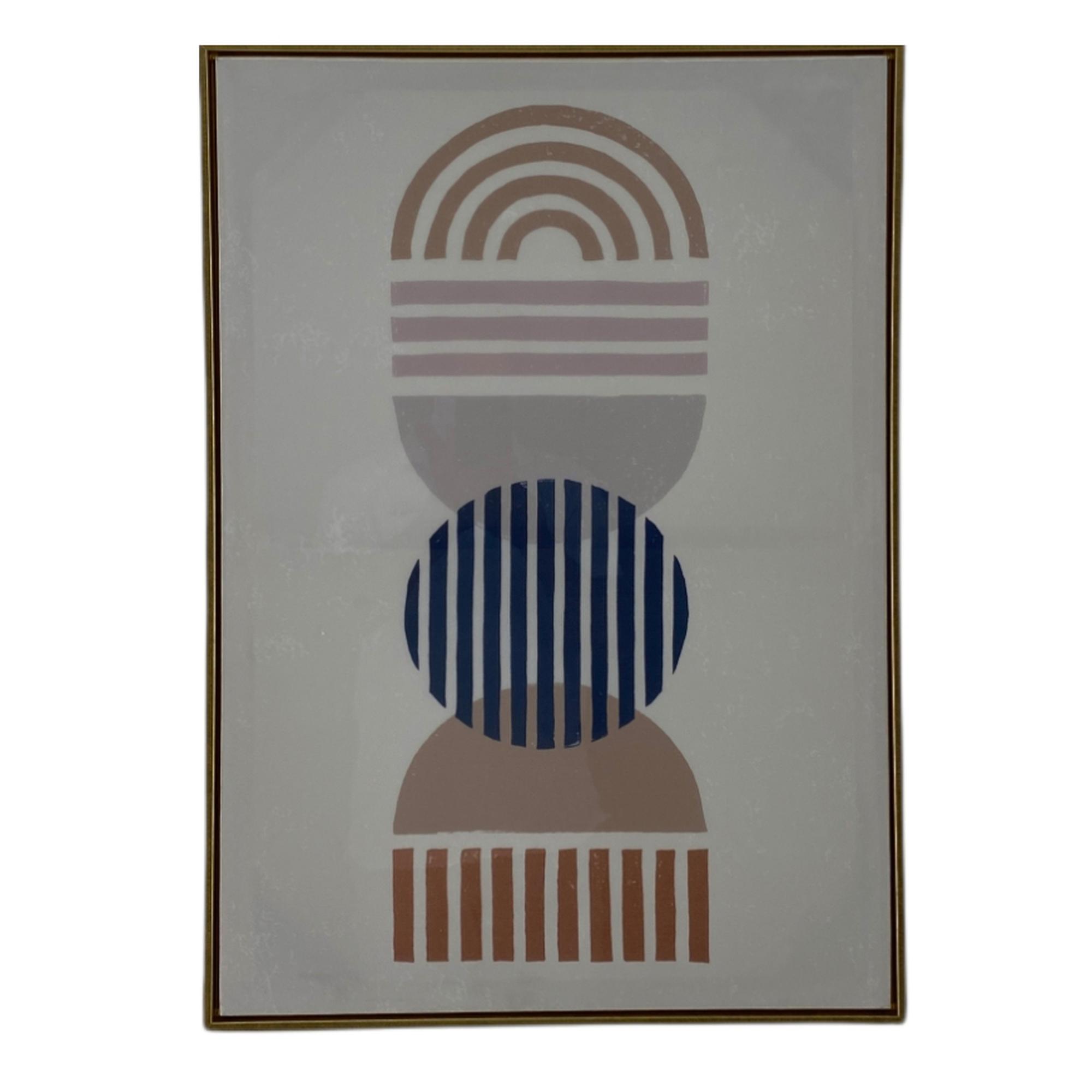 Picture with frame 50x3 5x70cm noritex