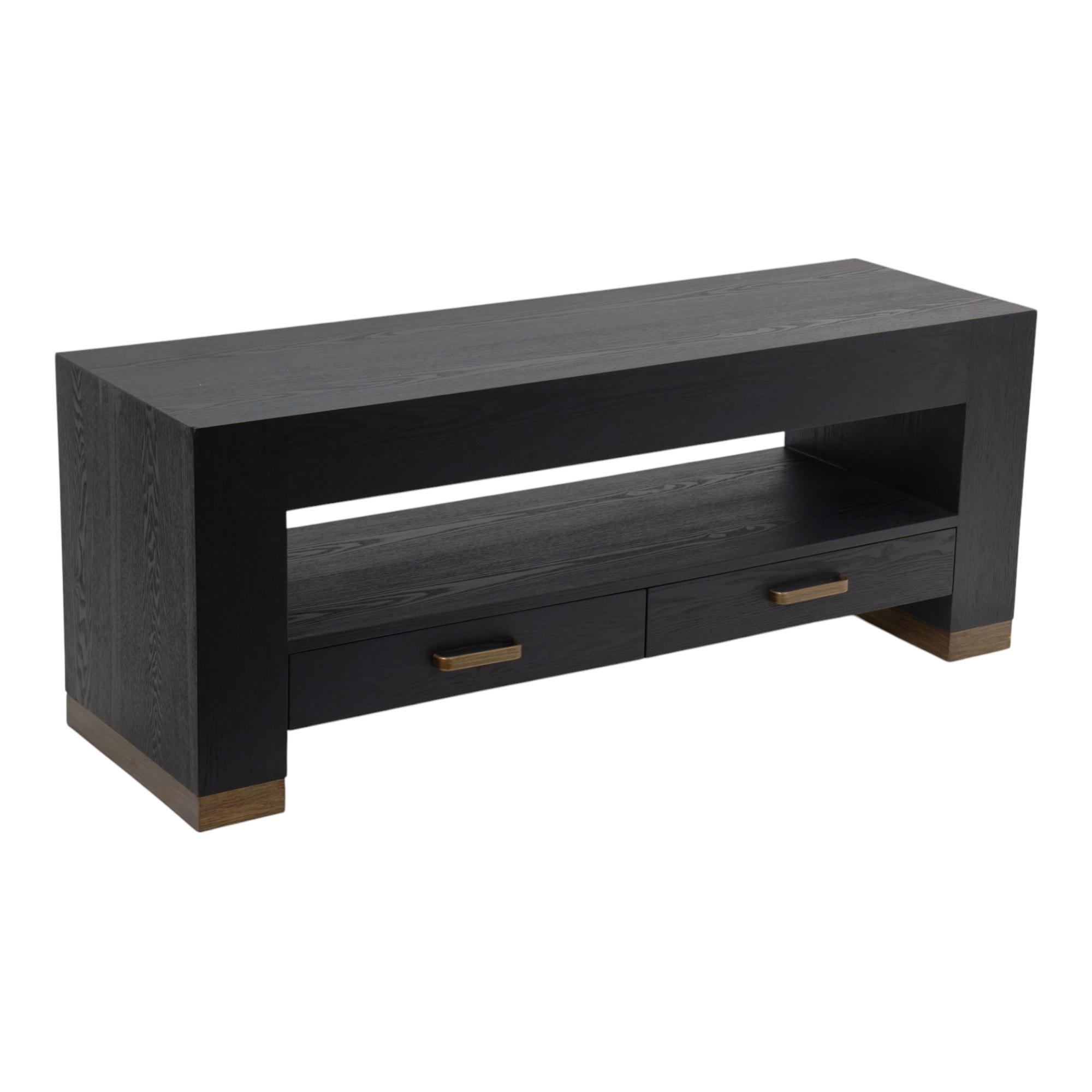 WOODEN TV CANBINET W / 2 DRAWER - 454-2200014