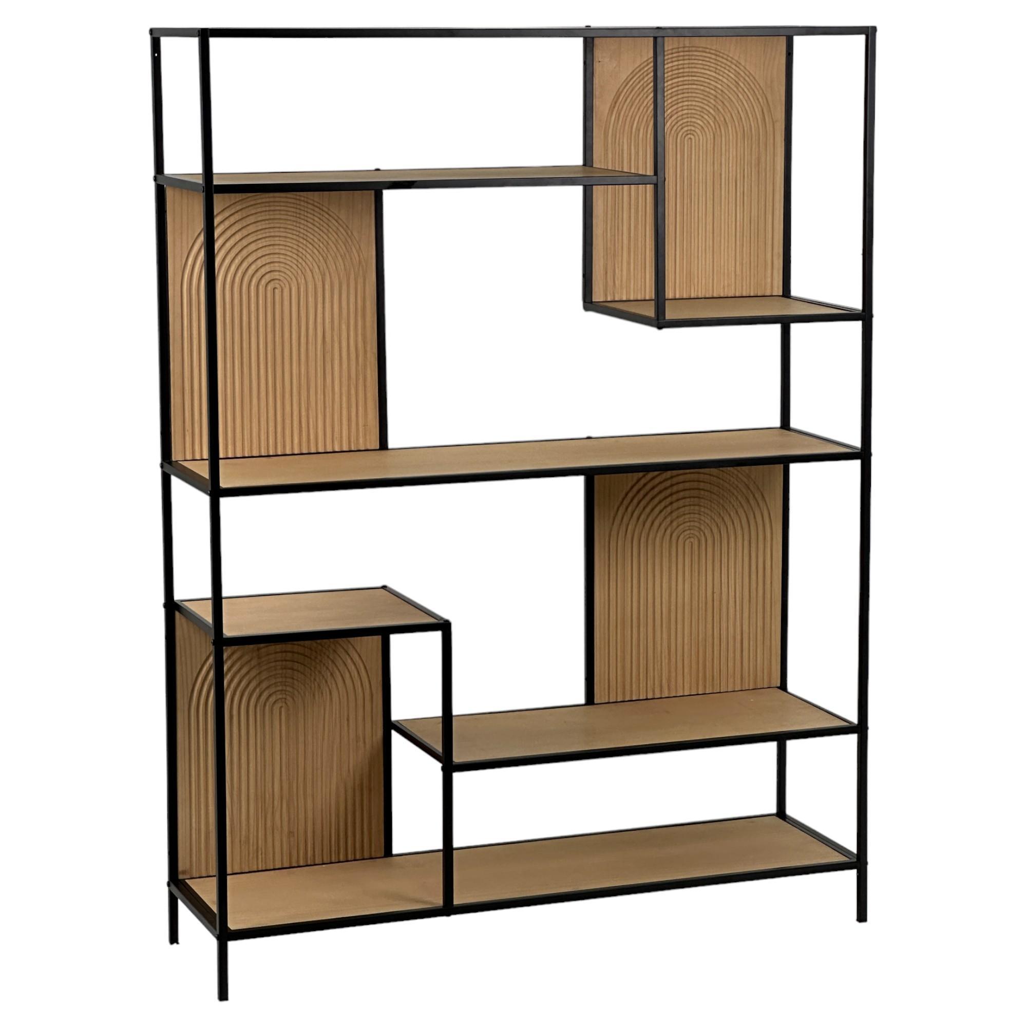 WOODEN / IRON SHELF - 454-4300004