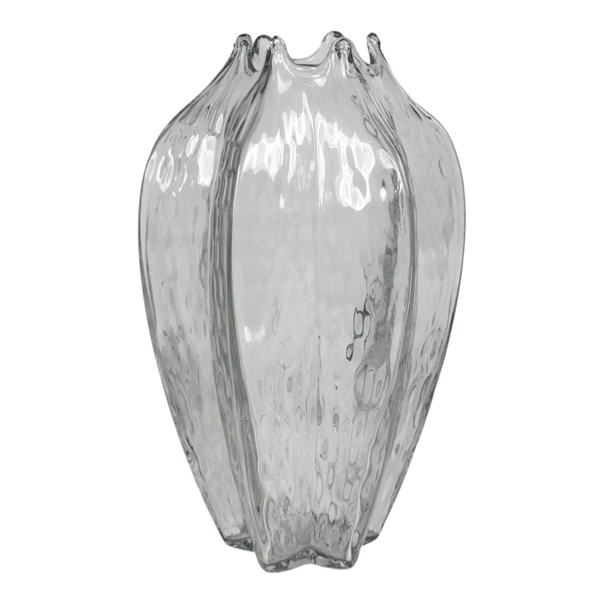 MELON PATTERN VASE CLEAR - 455-351486