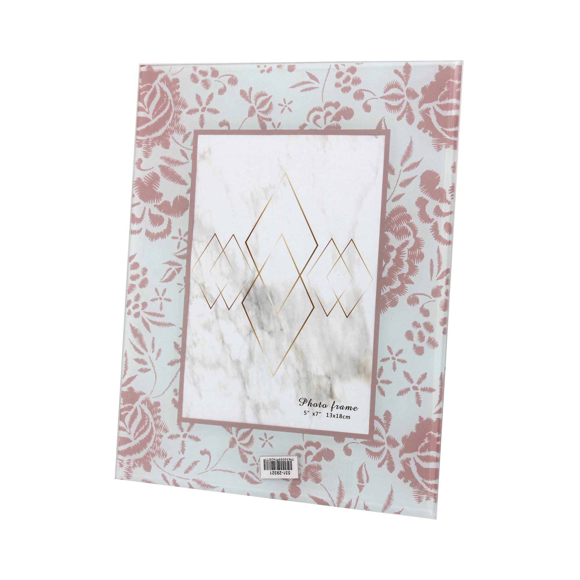 glass flower single photo fram - 531-29334