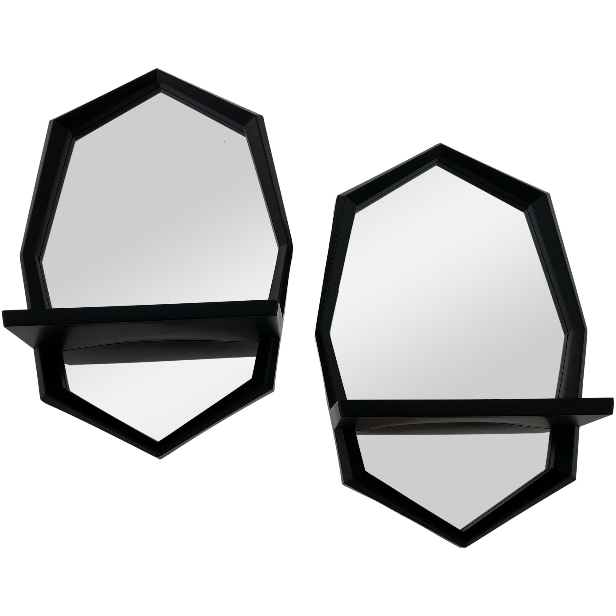 WALL SHELF WITH MIRROR - 531-31411