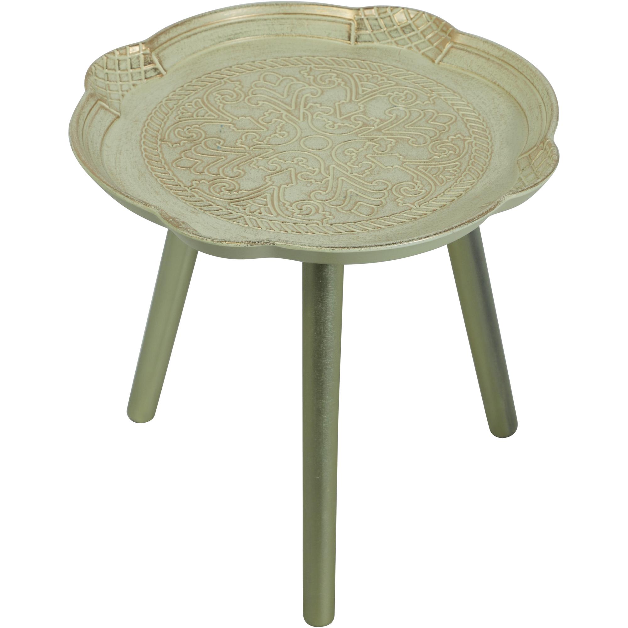 Wooden table with MDF table face and 3 real wood legs item s - 532-07166
