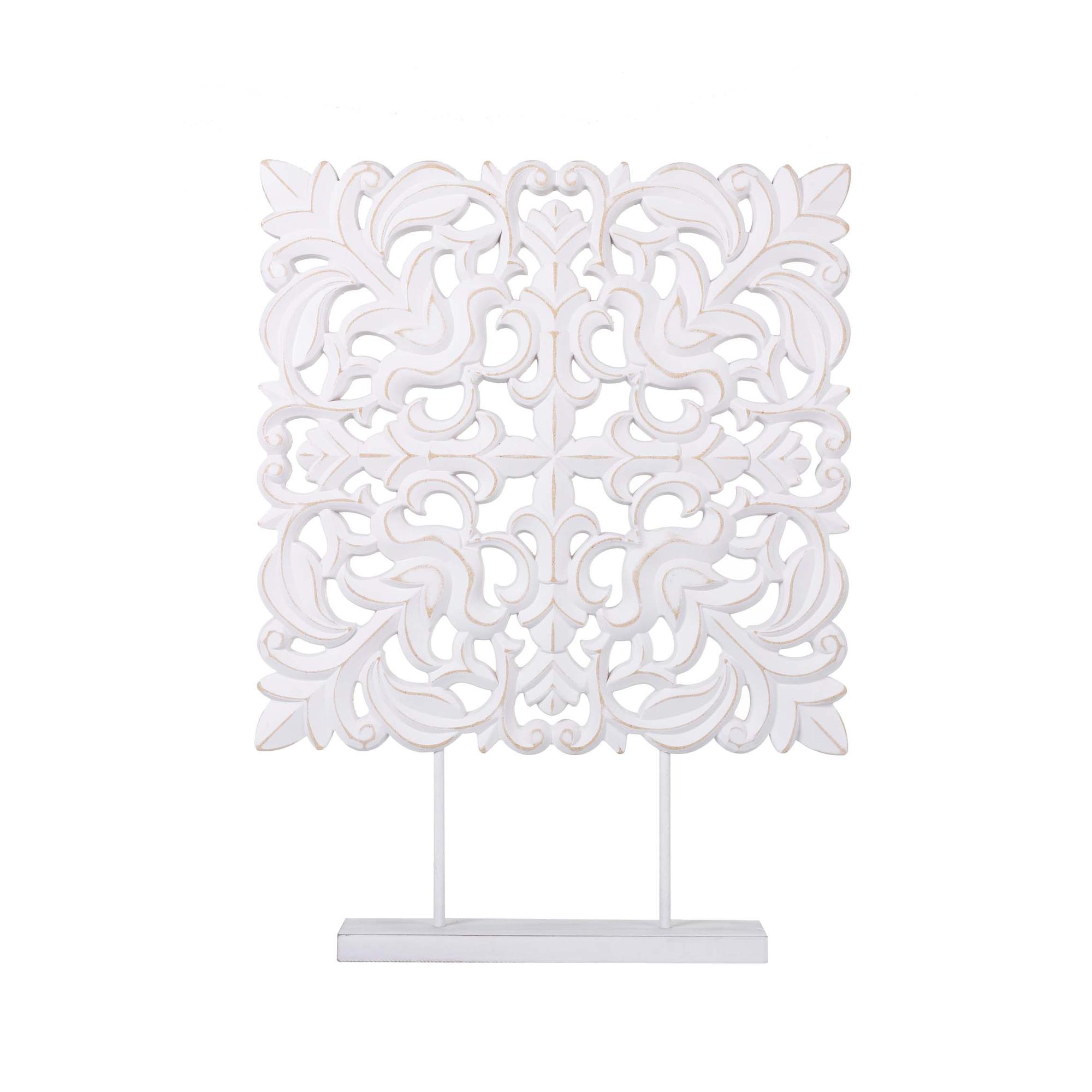 PATTERN SQUARE TABLE DECORATIO - 532-11019