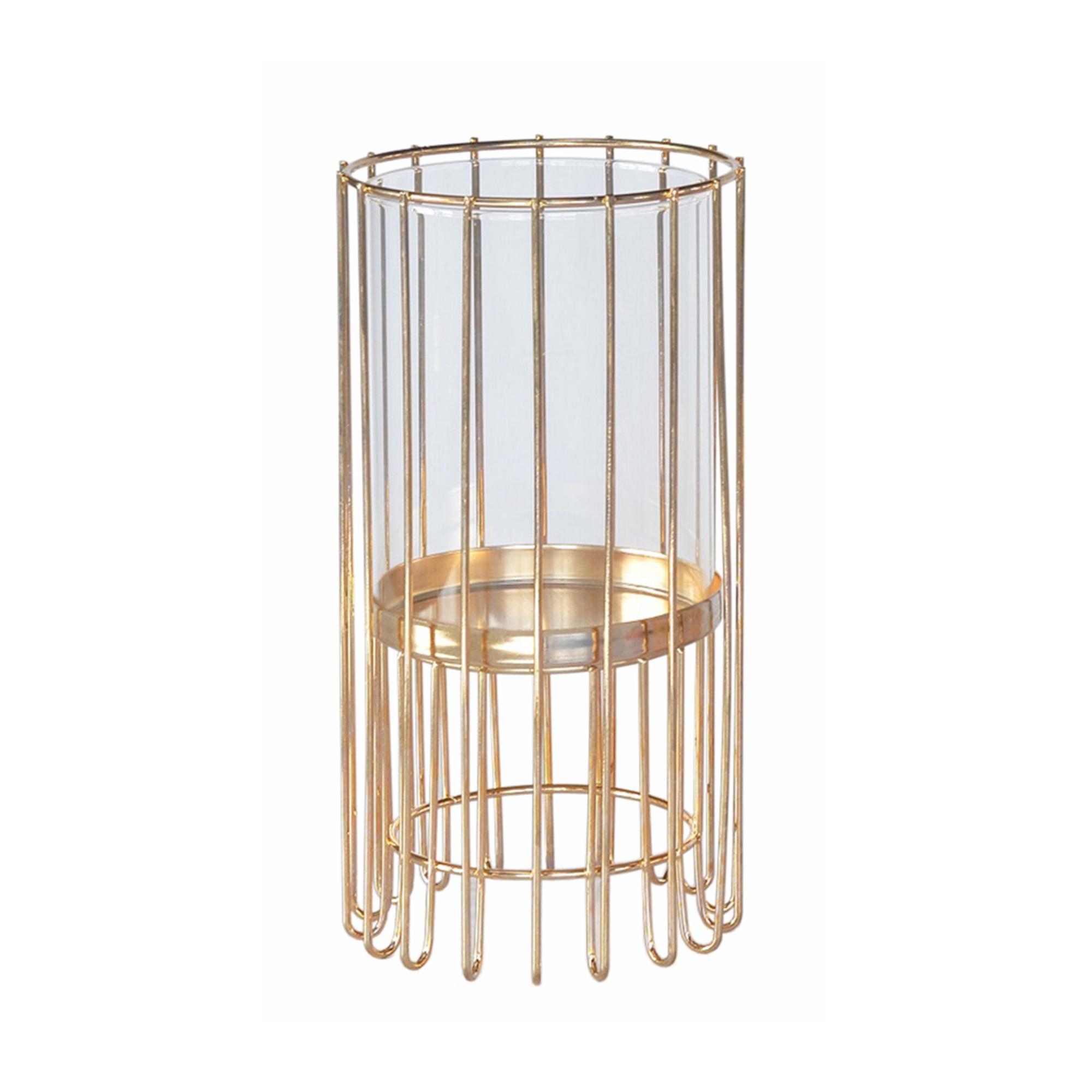 Small size metal candle holder/Plating gold - 541-620001