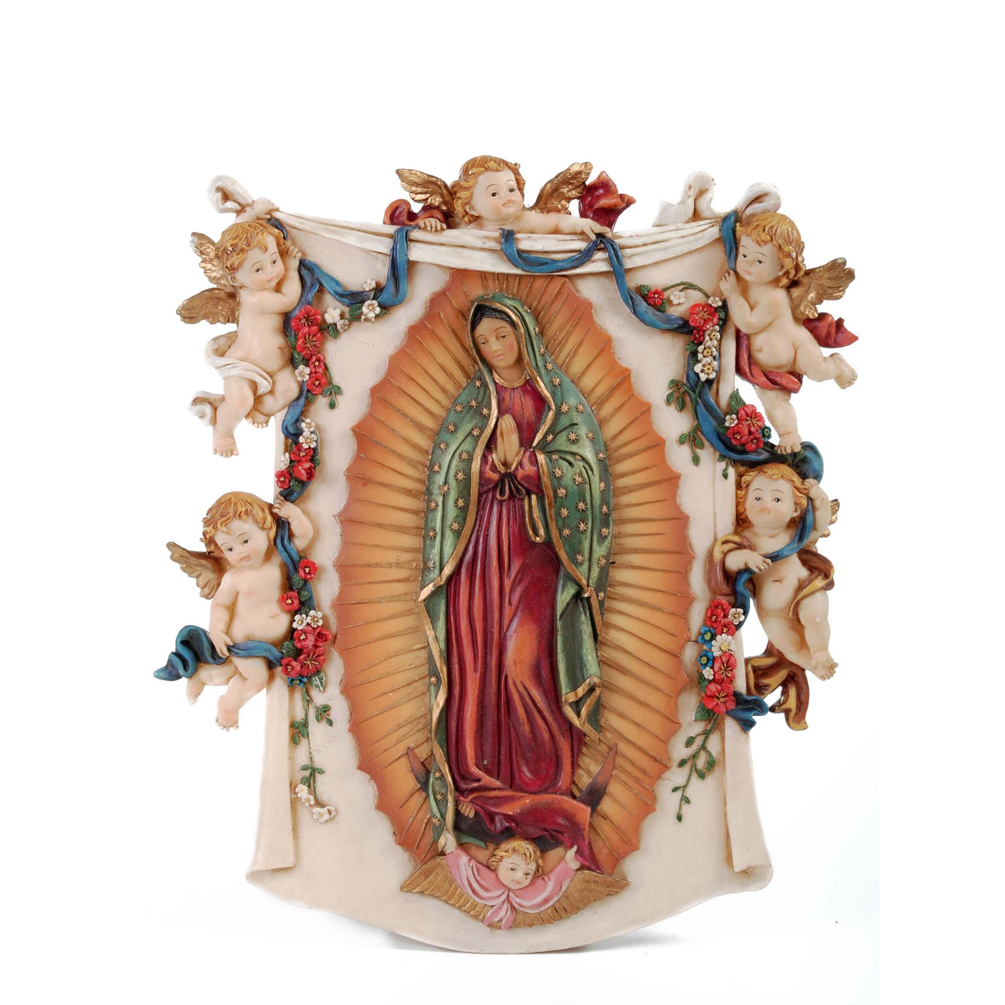 GUADALUPE C/ANGEL WALL PLATE - 556-00847