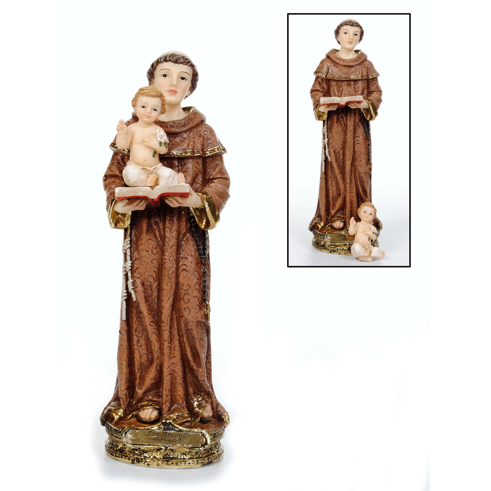 POLY 8"H FIGURINE - SANTO ANTO - 556-77634