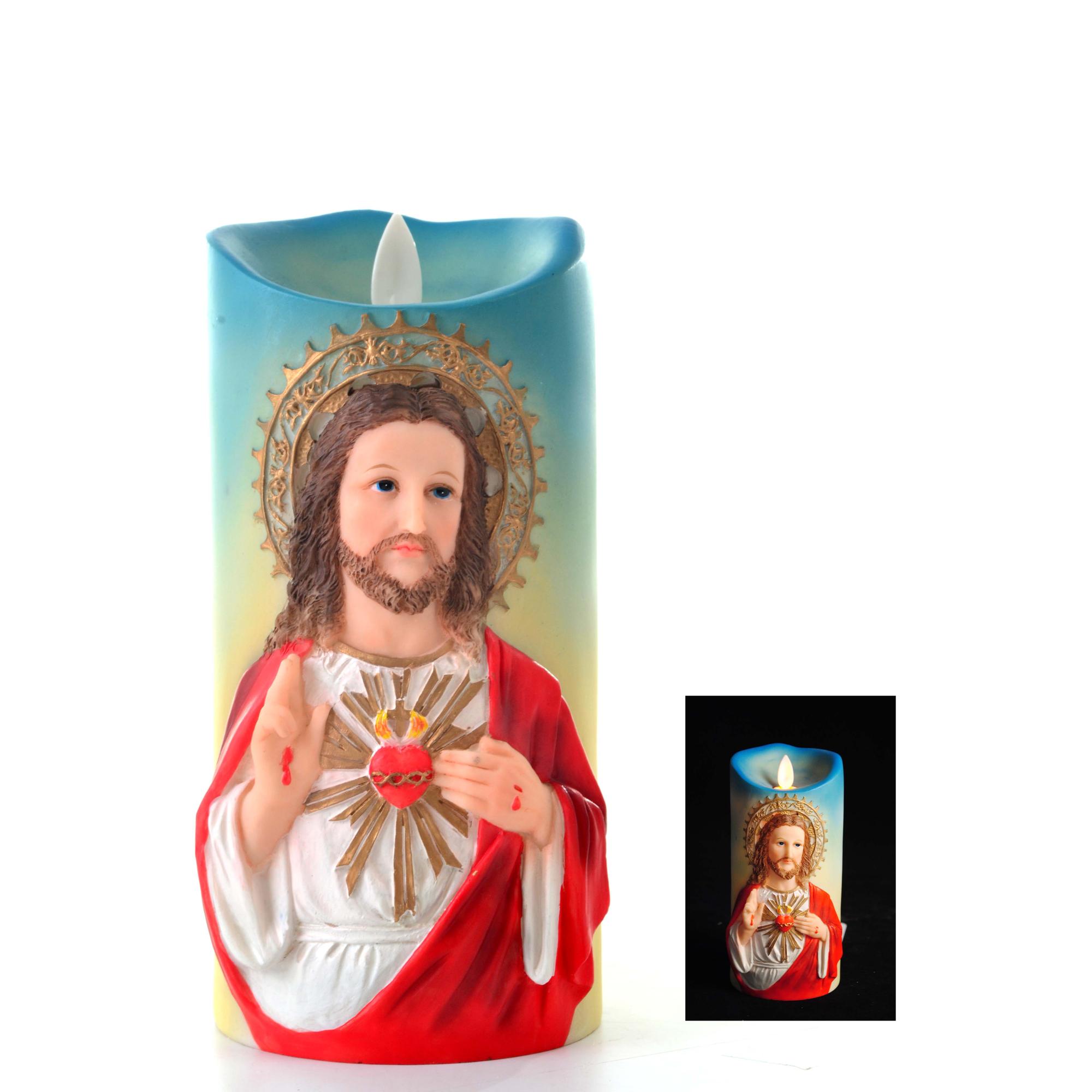 CANDLE SAG.CORA.JESUS D/BATTERY - 559-510029