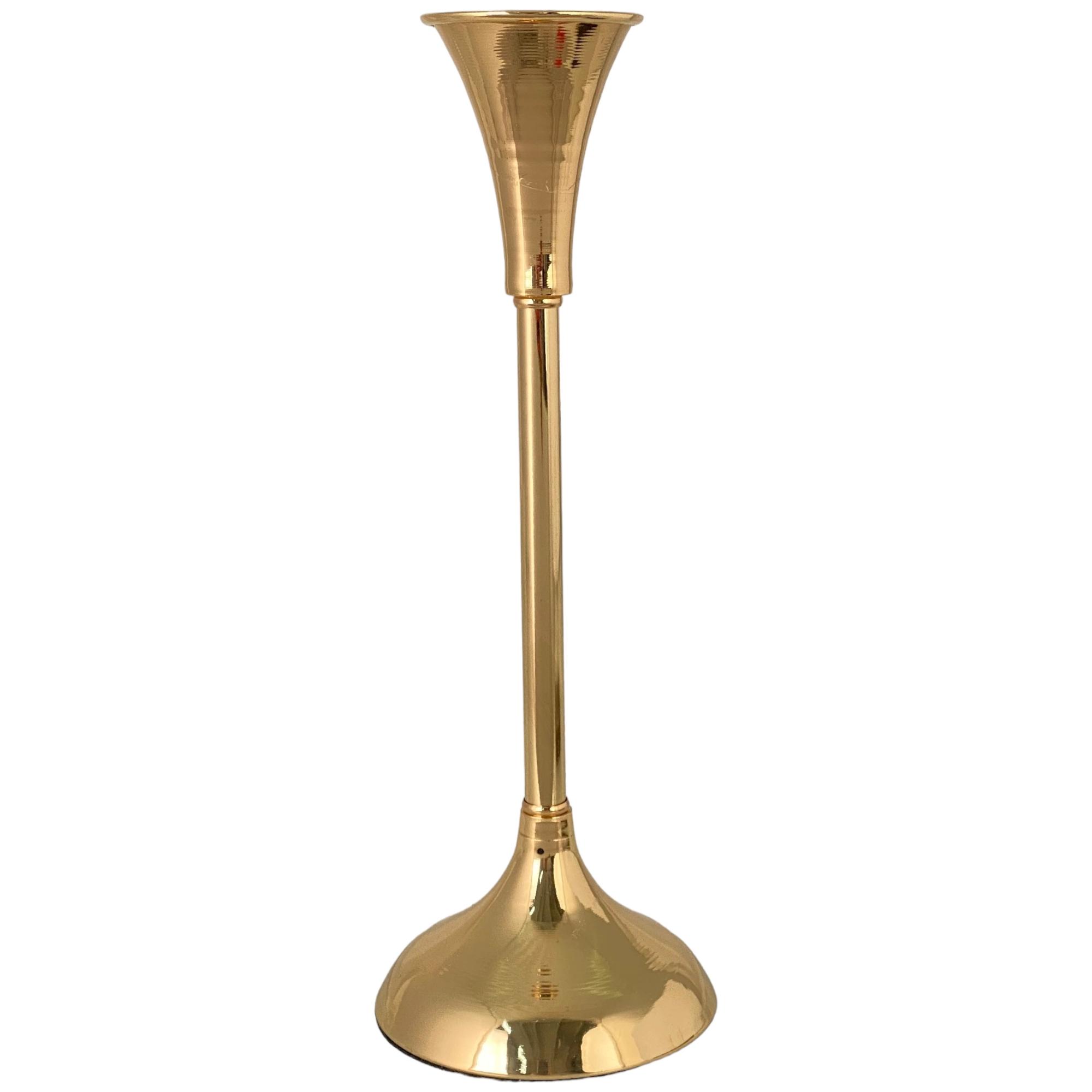 D10*28cm CHROMED IRON CANDLE HOLDER - 567-57231