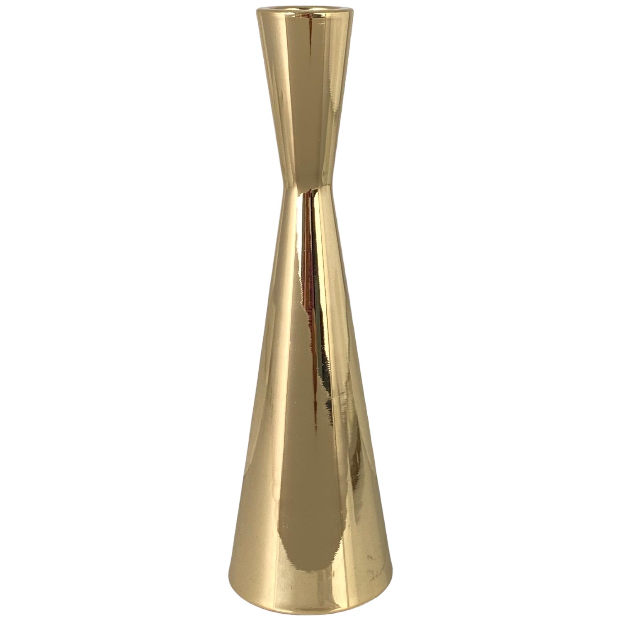 D6*22cm CHROMED IRON CANDLE HOLDER - 567-57238