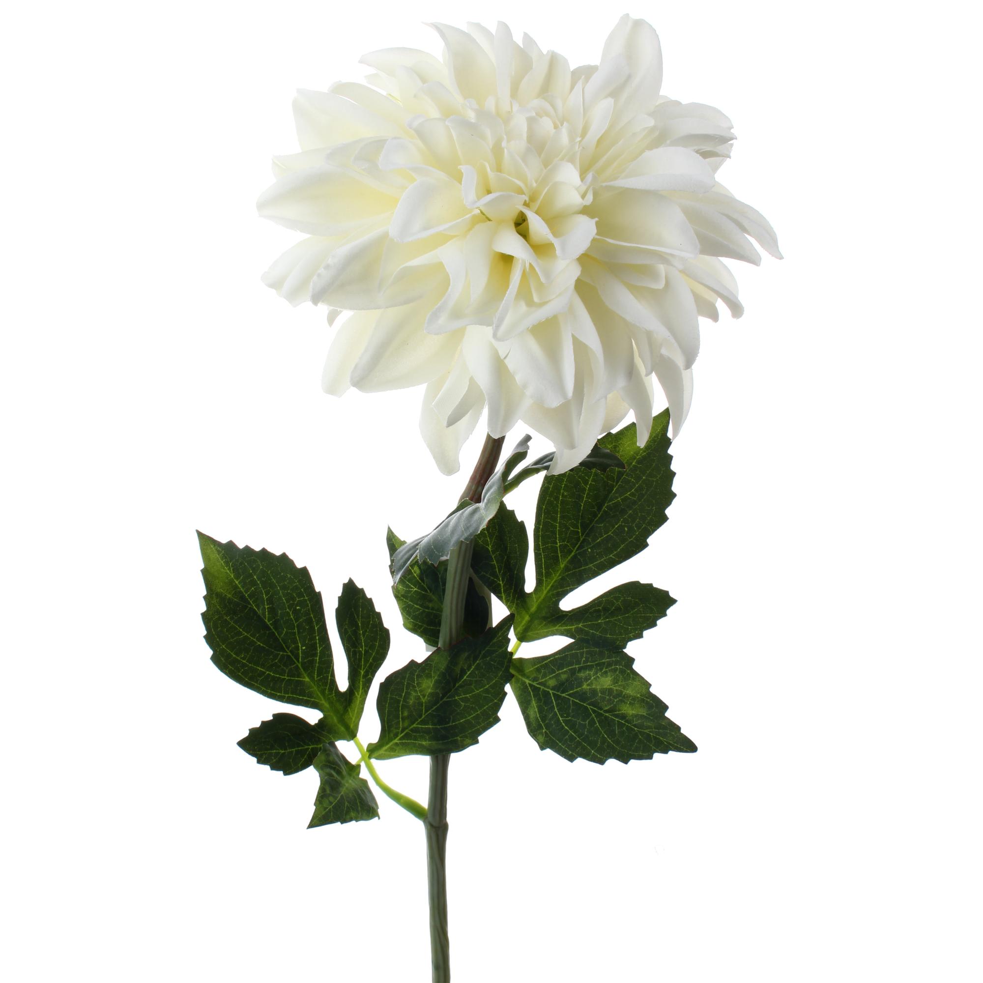 WHITE DAHLIA FLOWER 77CM - 592-132126