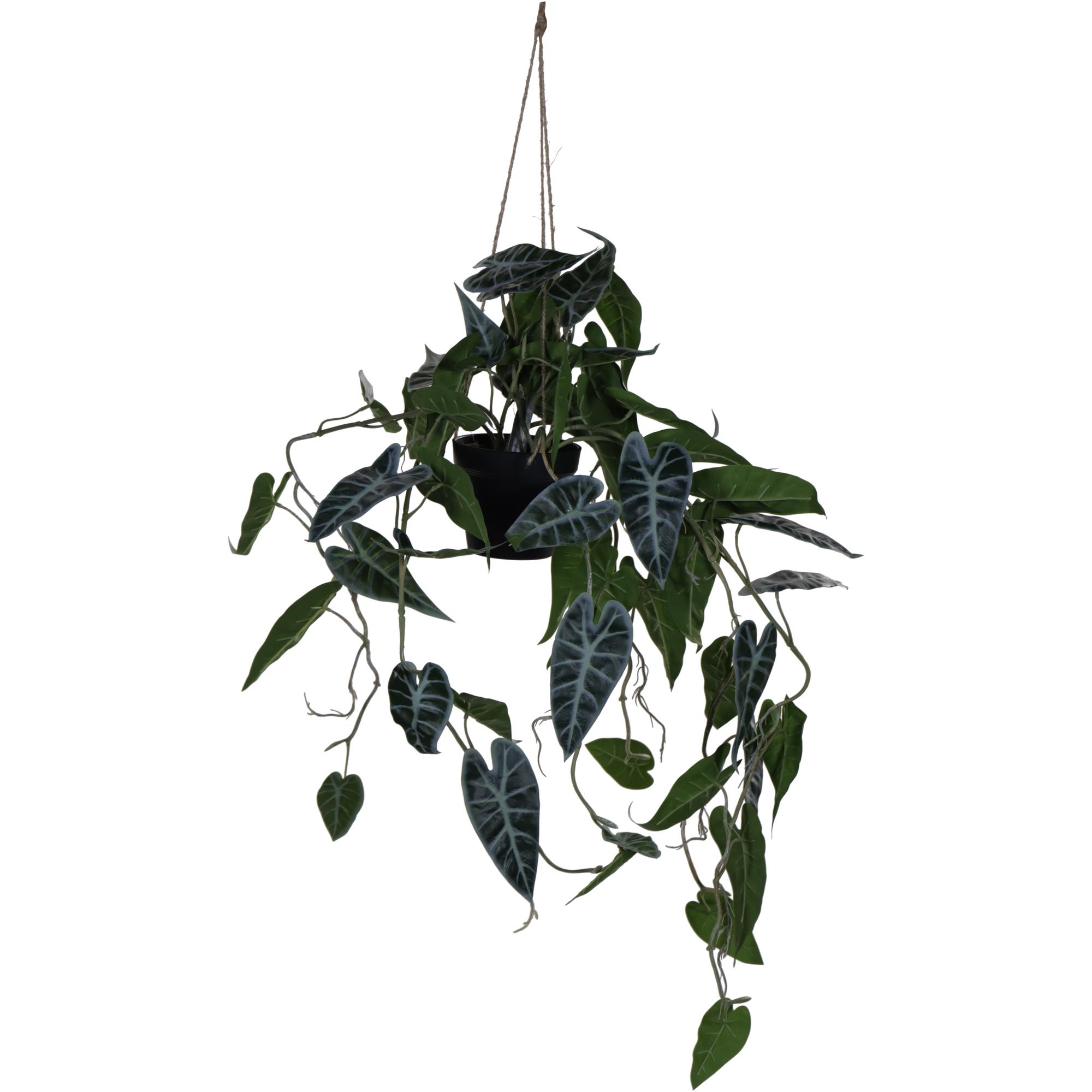 105CM REAL TOUCH CALADIUM HANGING BUSH X 10 HEADS IN PLASTIC - 592-143191