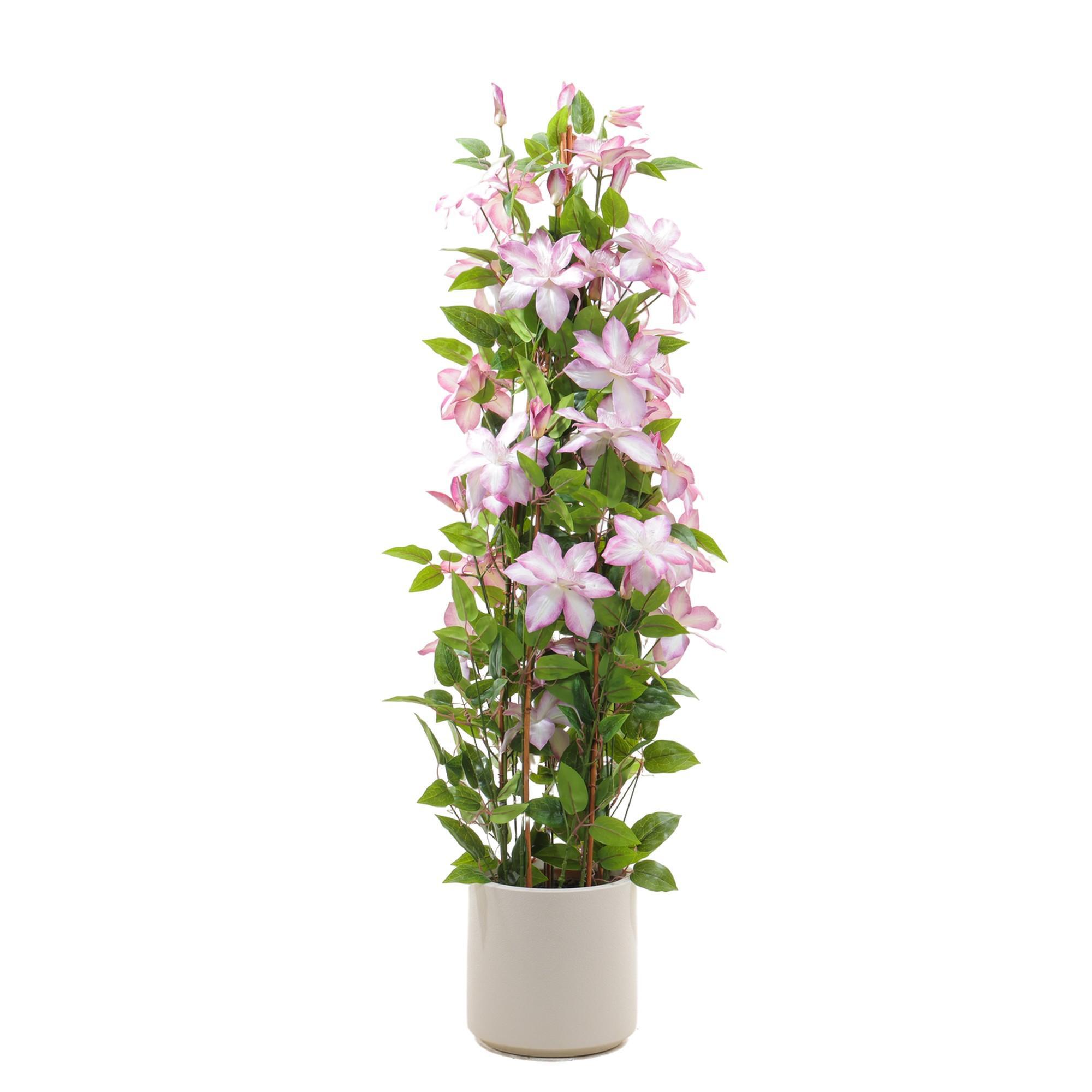 130CM REAL TOUCH CLEMATIS TREEIN PLASTIC POT - 592-1434490