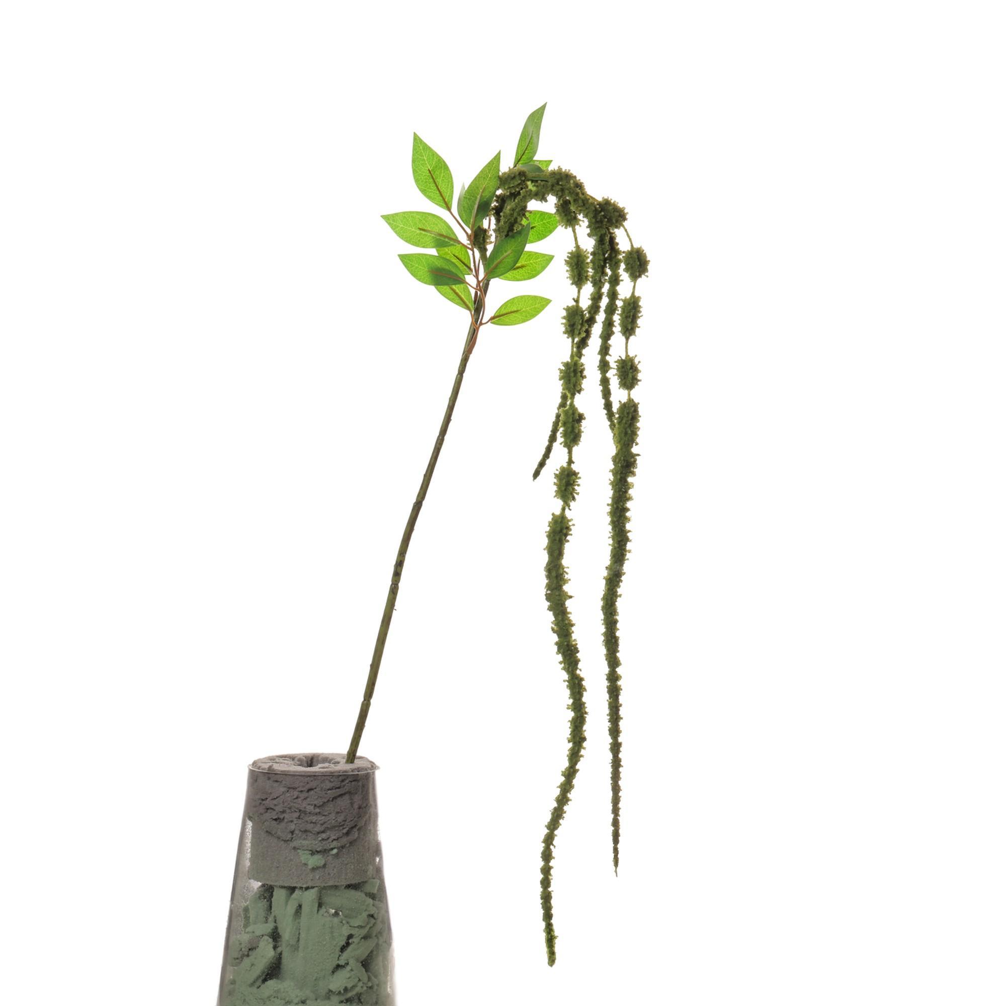 110CM FLOCKED HANGING BUSH HEADS - 592-1434612