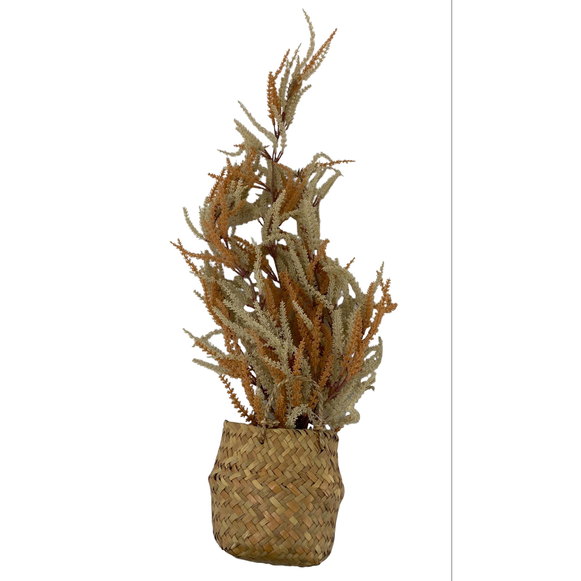 27"(68cm) Autumn style plant with black plastic pot in seagr - 592-301502