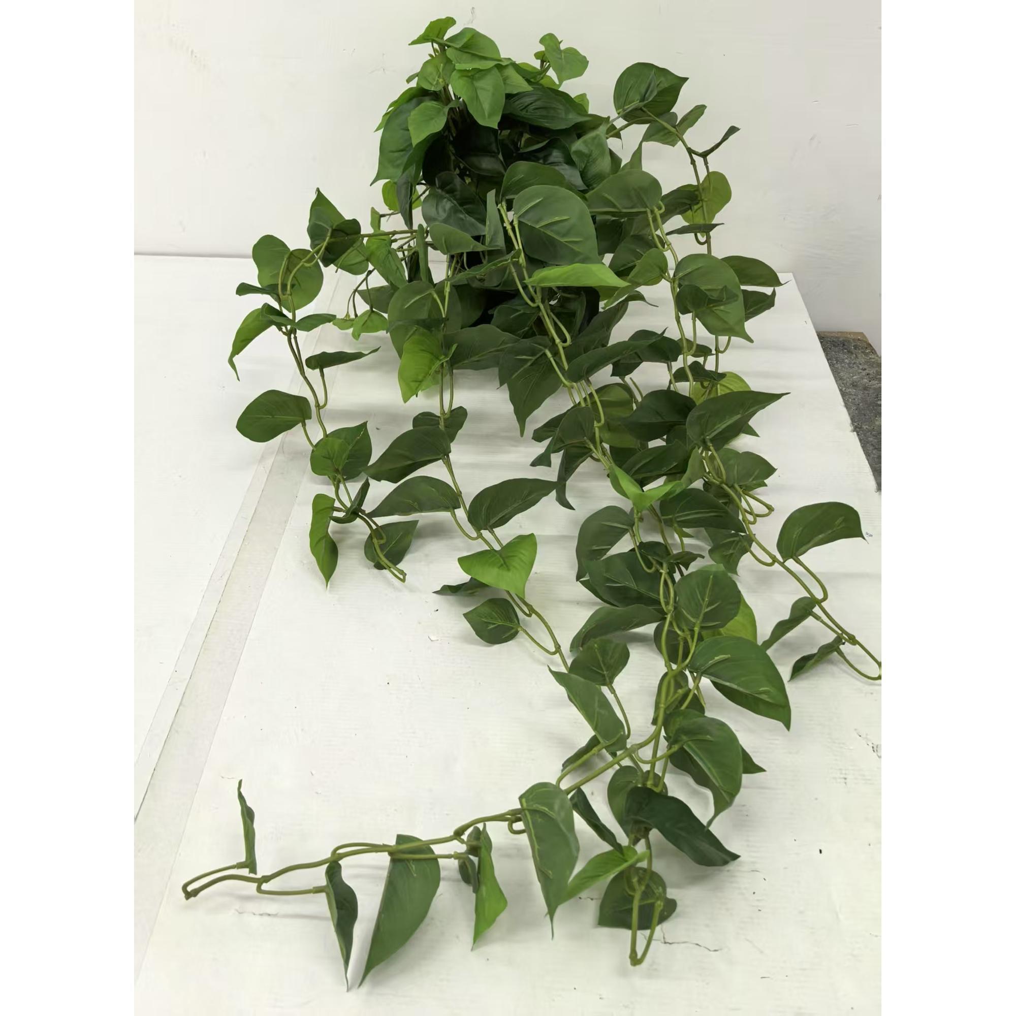 43(110CM) DECORATIVE HANGING PLANT WITH BLACK PLASTIC POT - 592-301646