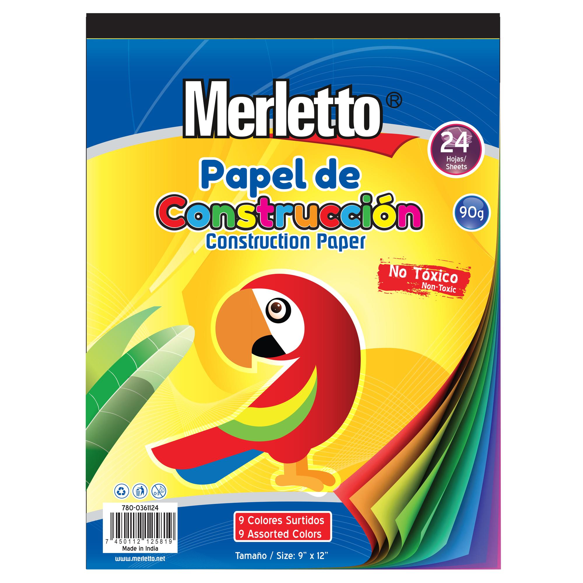 CONSTRUCTION PAPER 9"X12" 24PC - 780-0361124