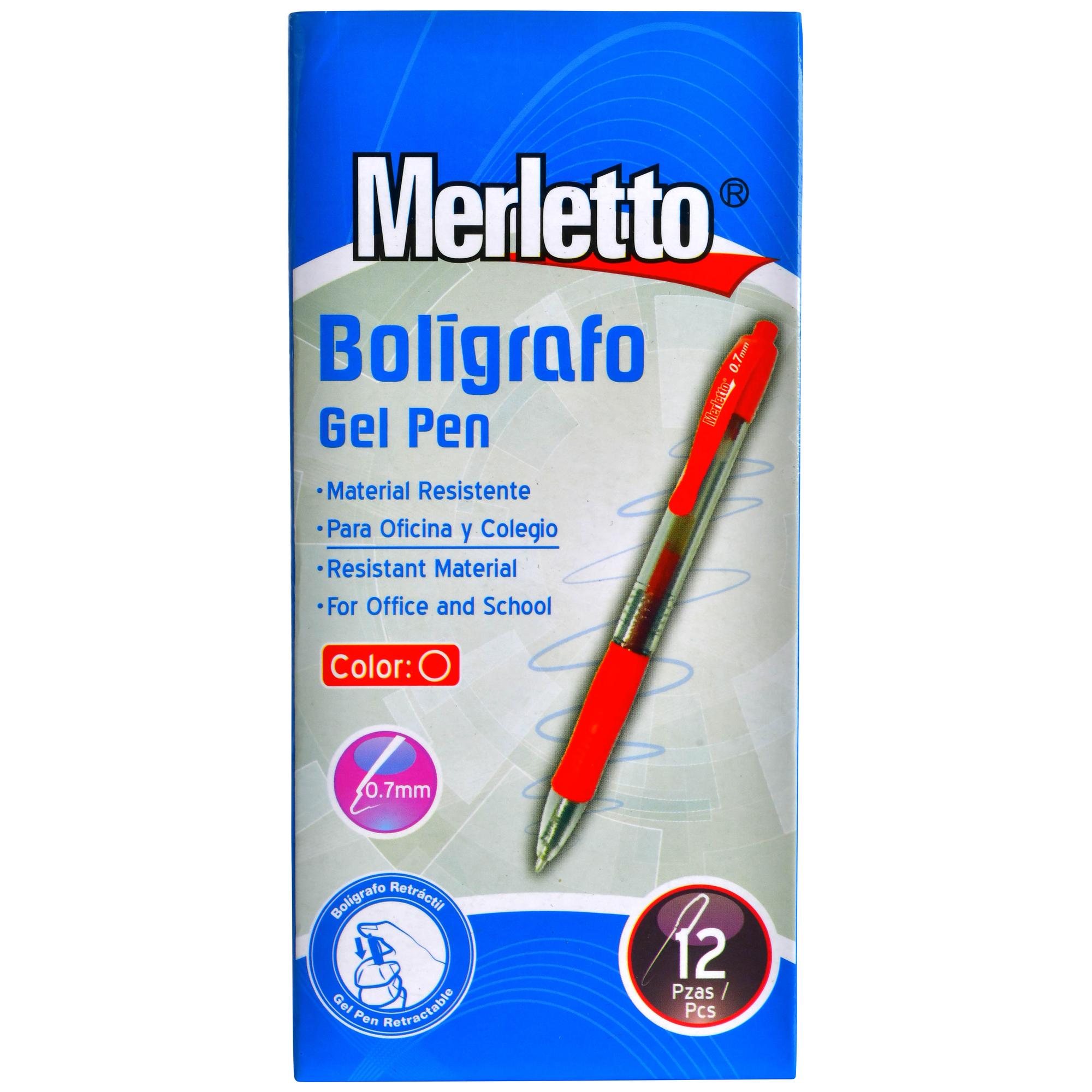 1728PZ/CTN 12PZ BOLI GEL ROJO - 780-144238510