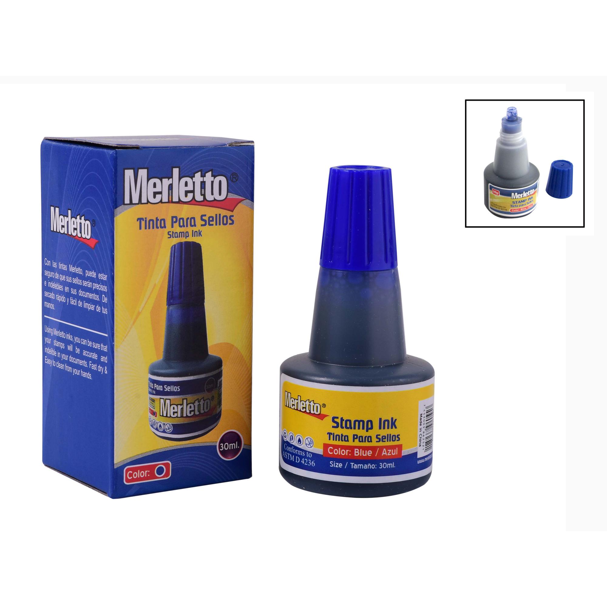 TINTA PARA SELO AZUL 30ML - 780-149326609