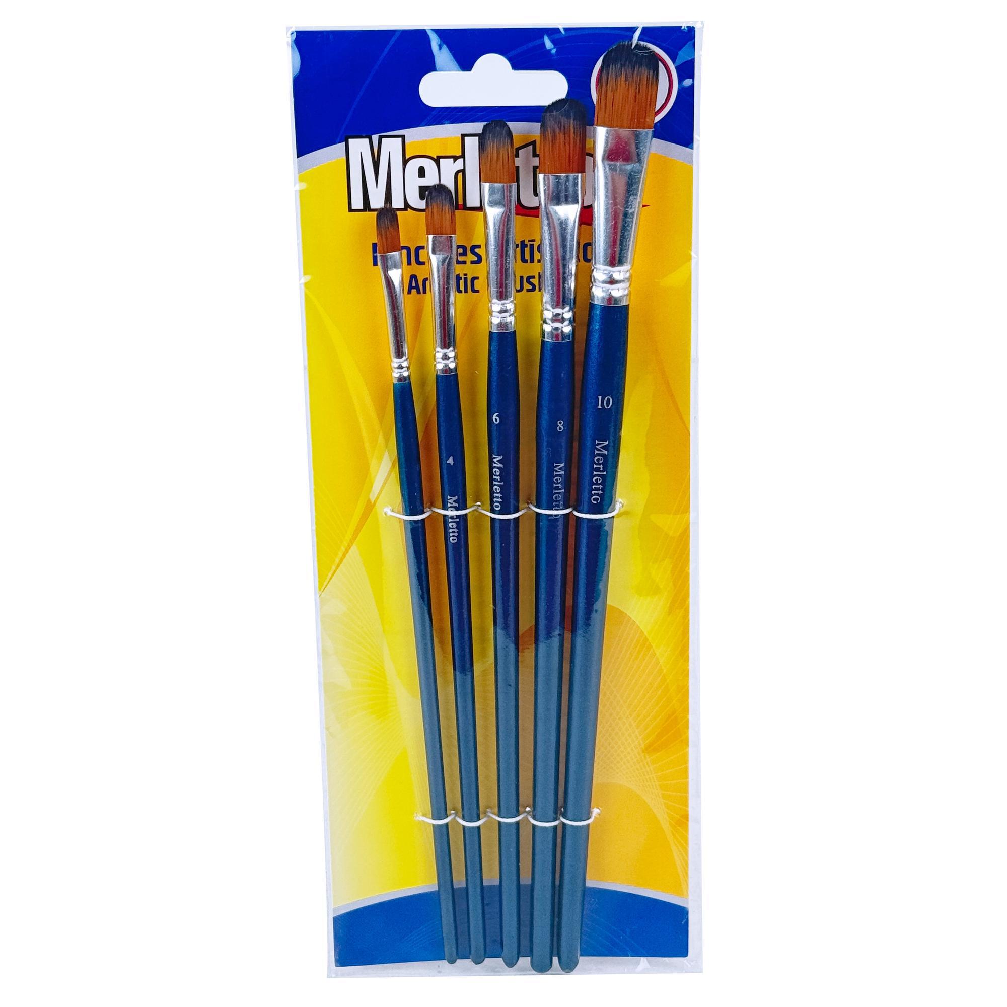 200SETS/CTN 5PCS ARTISTIC BRUSHES WITH DOUBLE SIDED CMYK PRI - 780-1594183